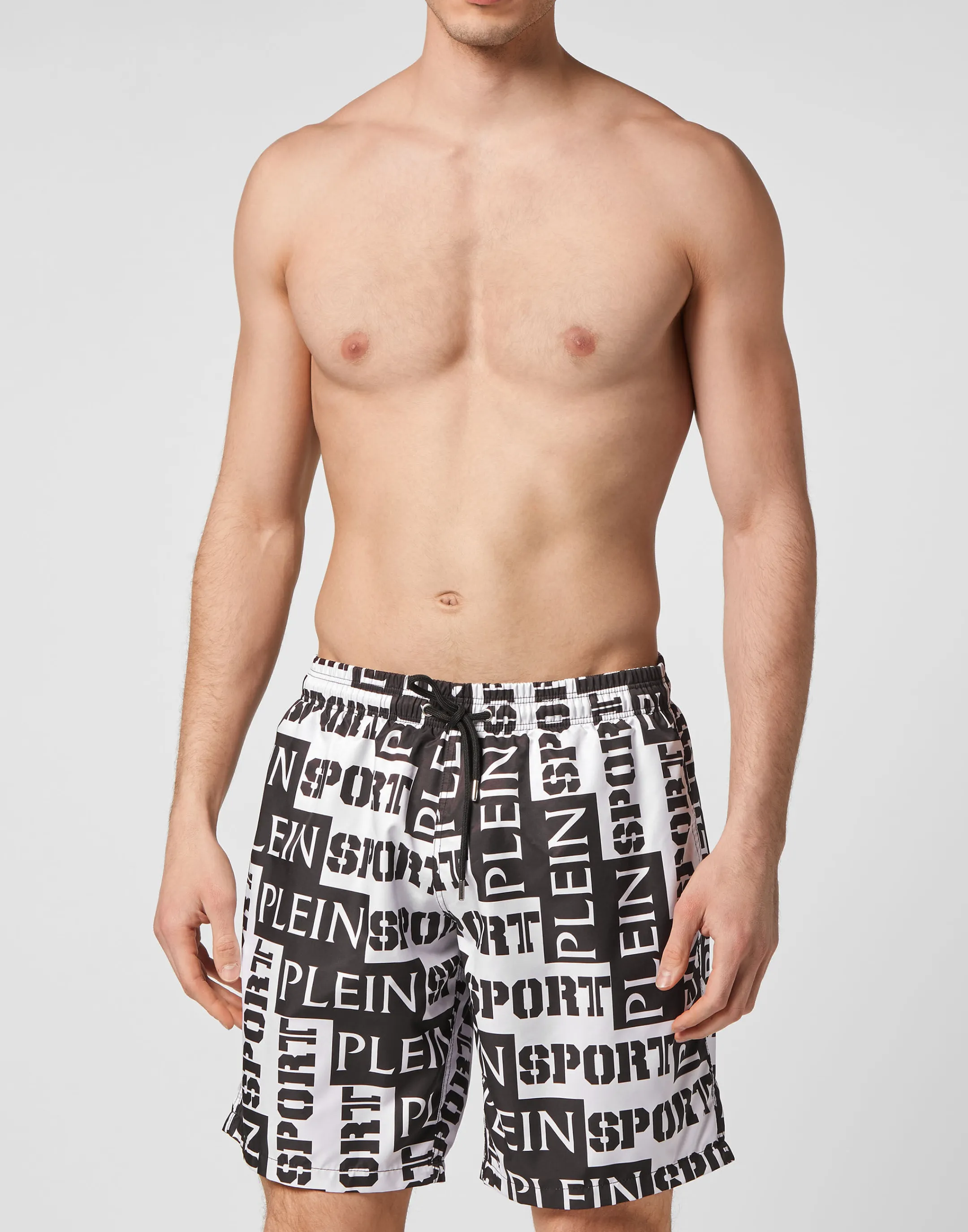 Discount Plein Sport Beachwear Boxer White / Black