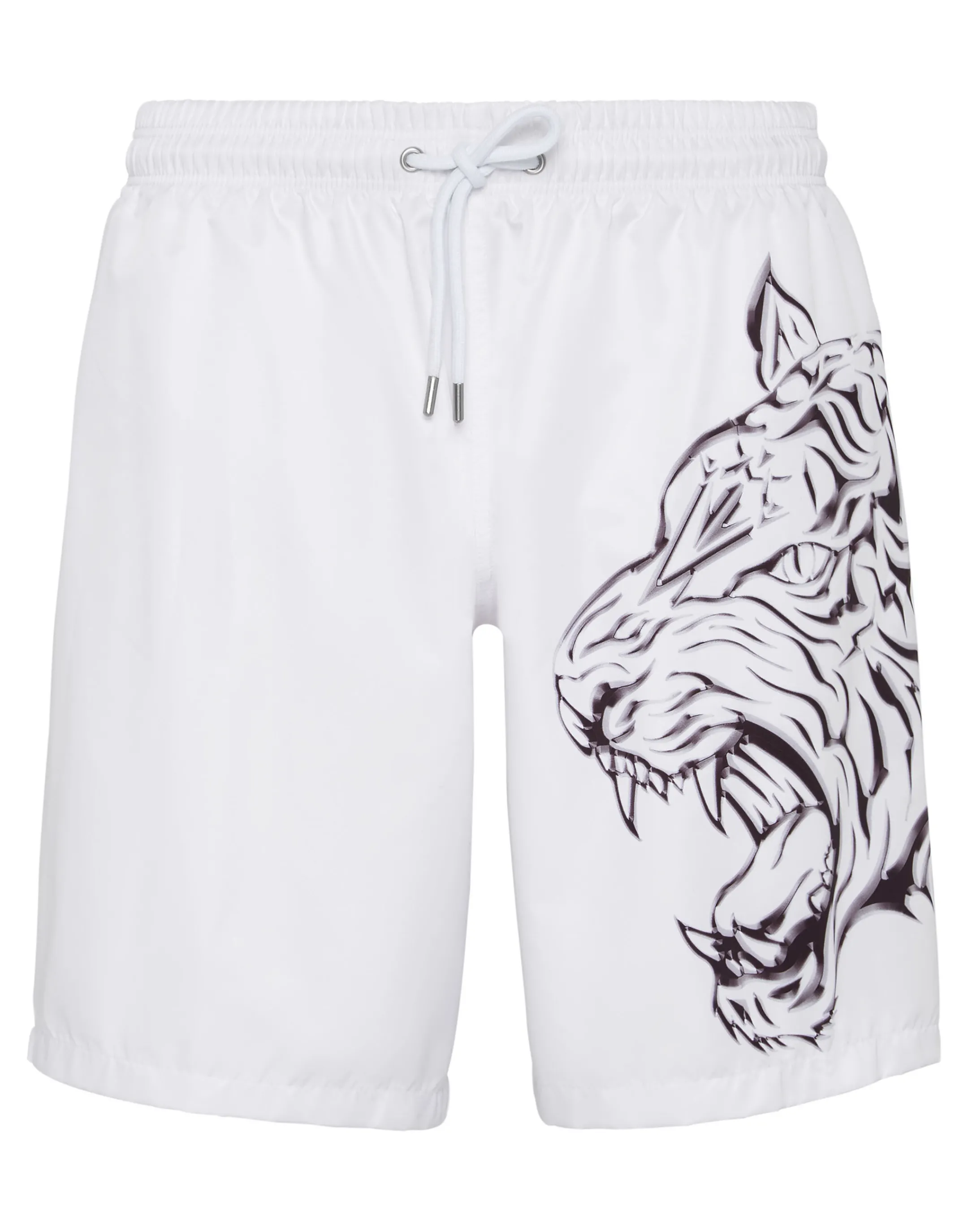 Cheap Plein Sport Beachwear Boxer Tiger White / Black