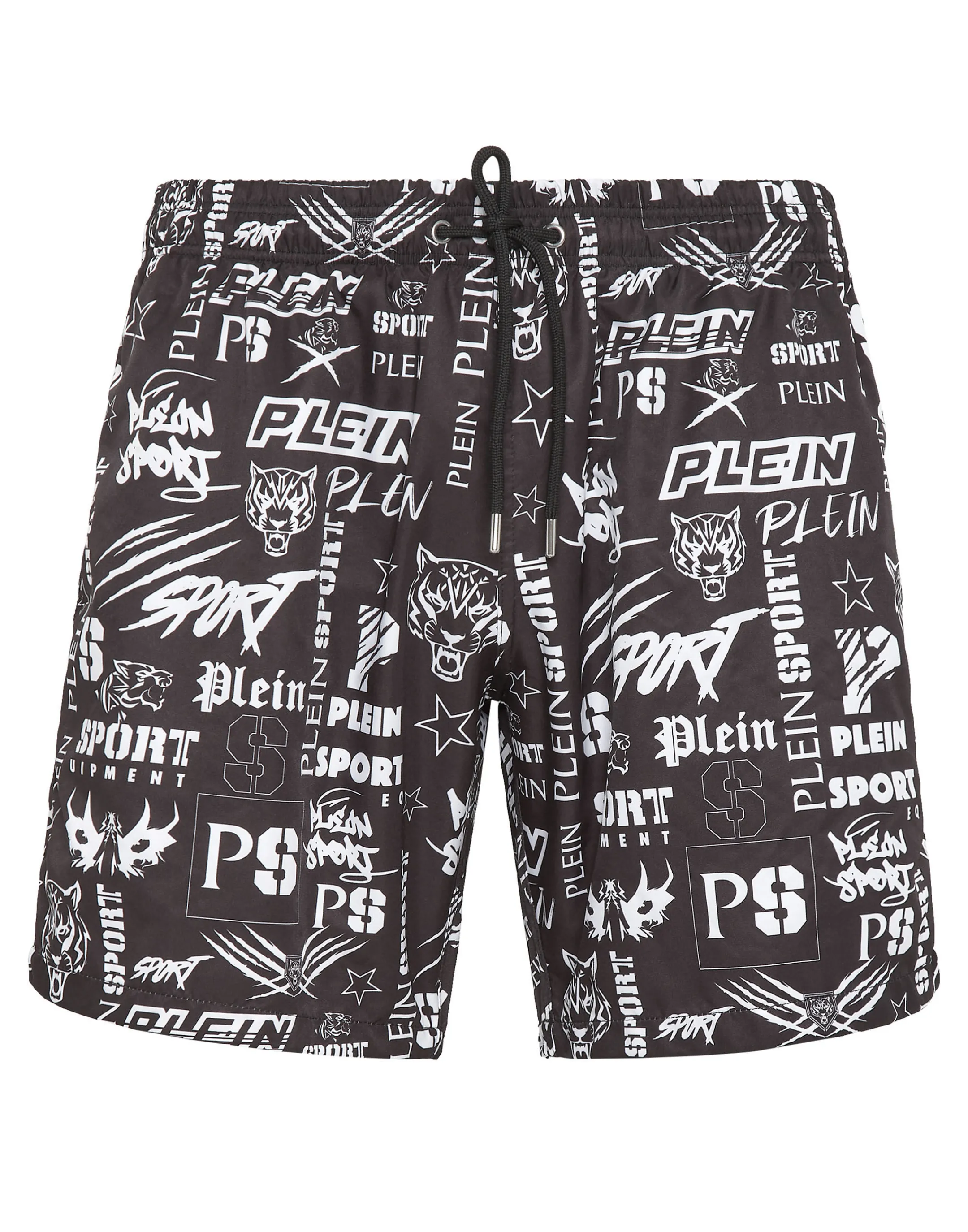 Clearance Plein Sport Beachwear Short Trousers Black / White