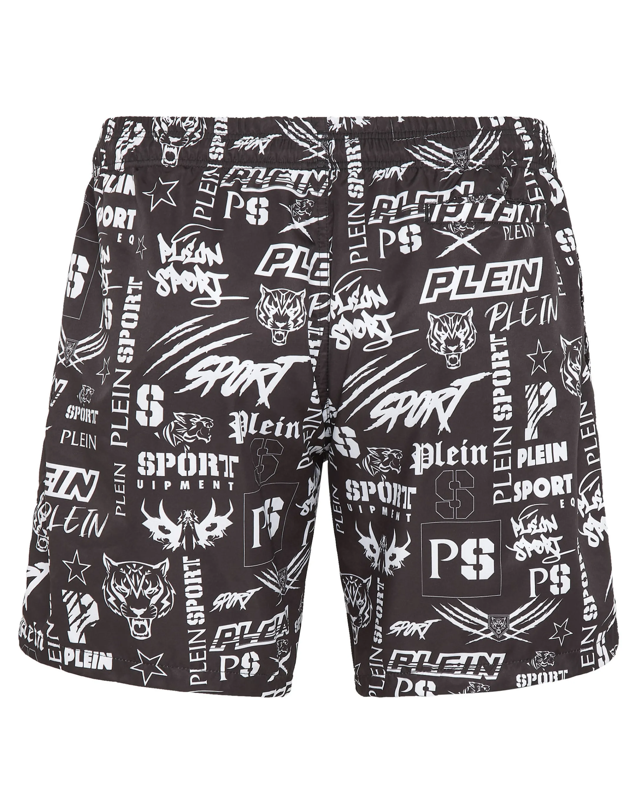 Clearance Plein Sport Beachwear Short Trousers Black / White