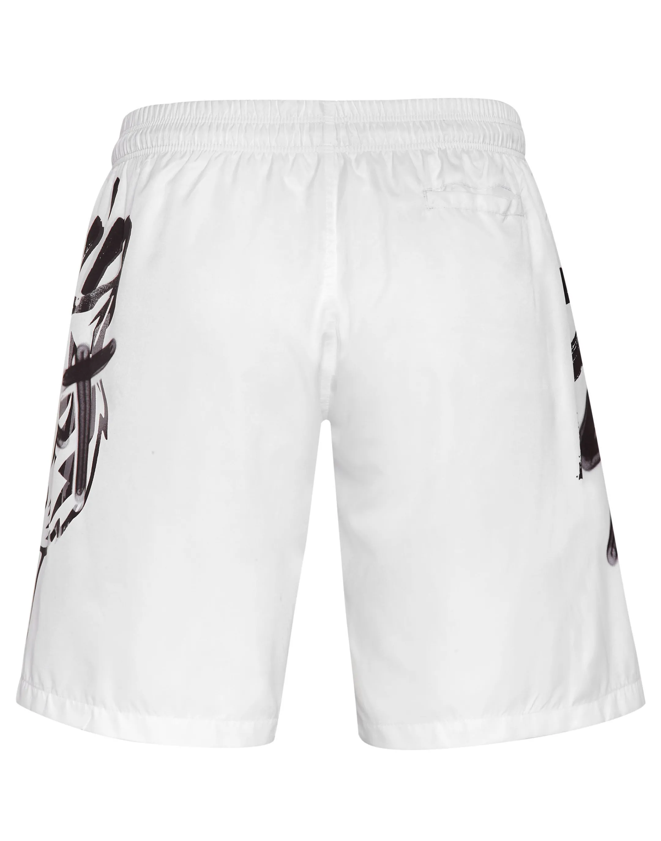 Cheap Plein Sport Beachwear Shorts Tiger White / Black