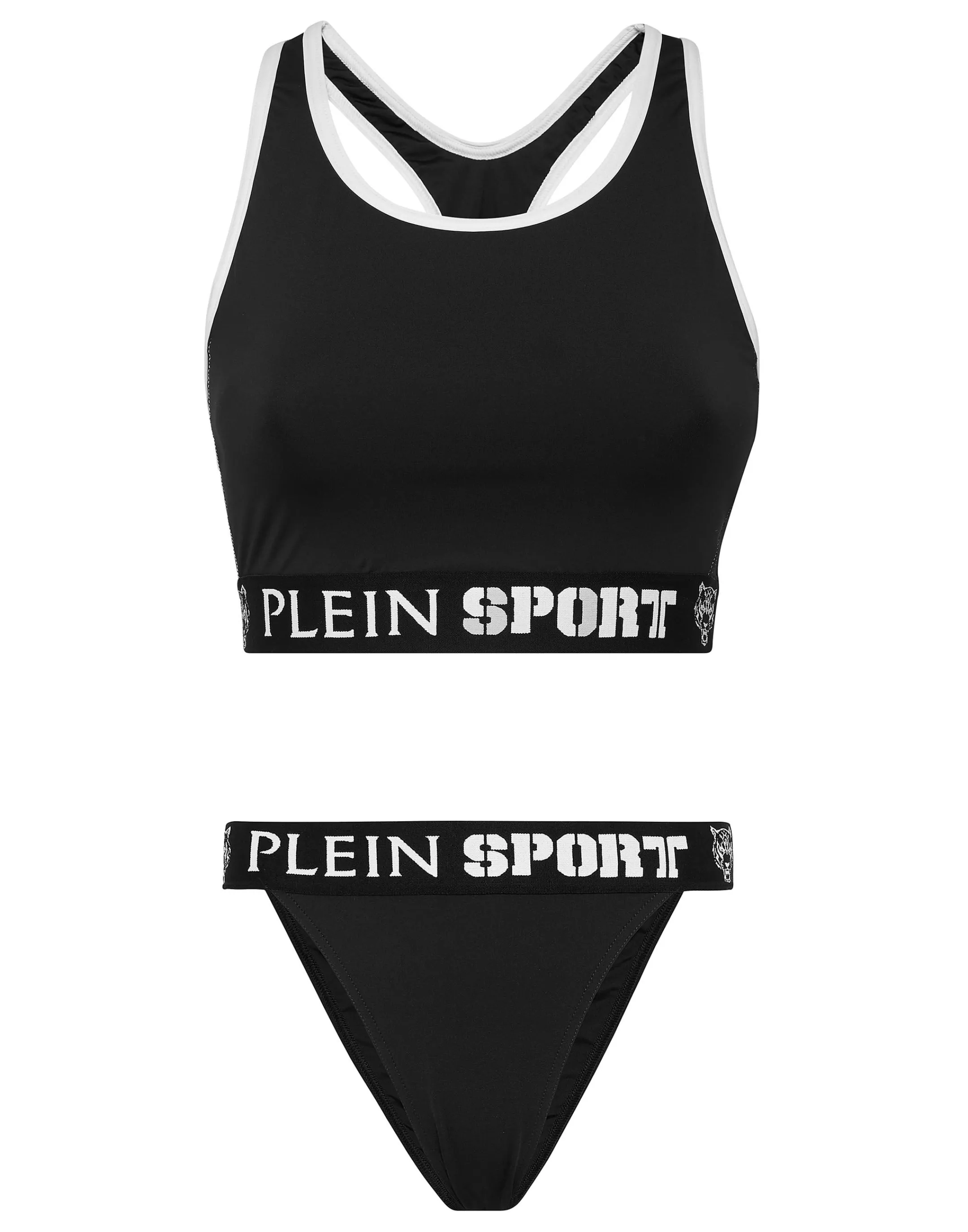 New Plein Sport Bikini Baroque Tiger Black