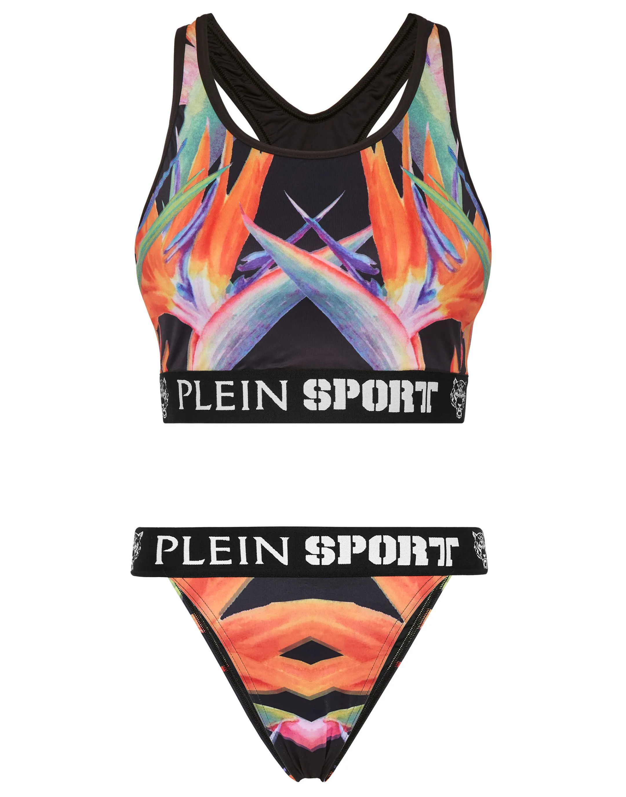 Flash Sale Plein Sport Bikini Flowers Black / Multicolored