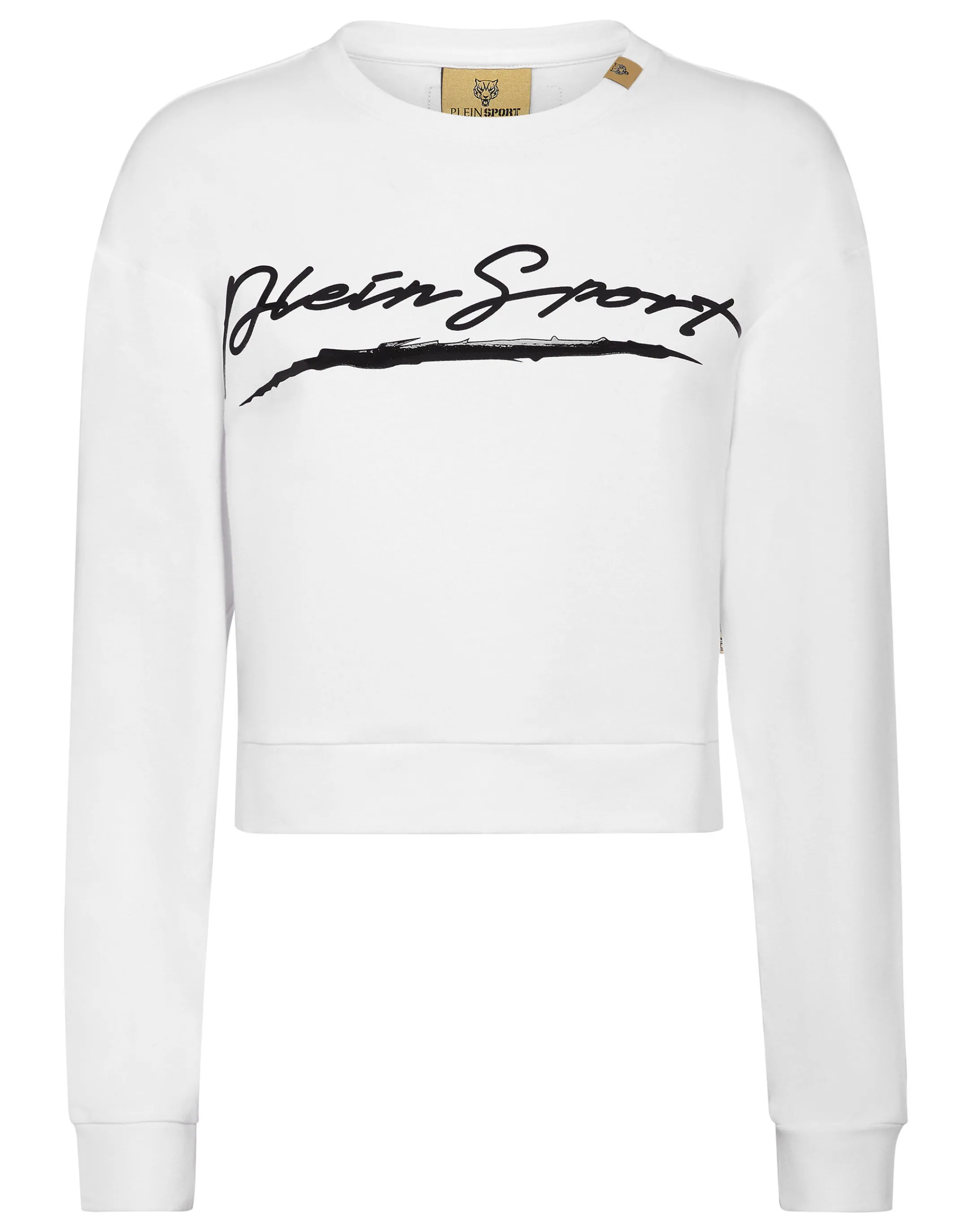 New Plein Sport Cropped Sweatshirt White