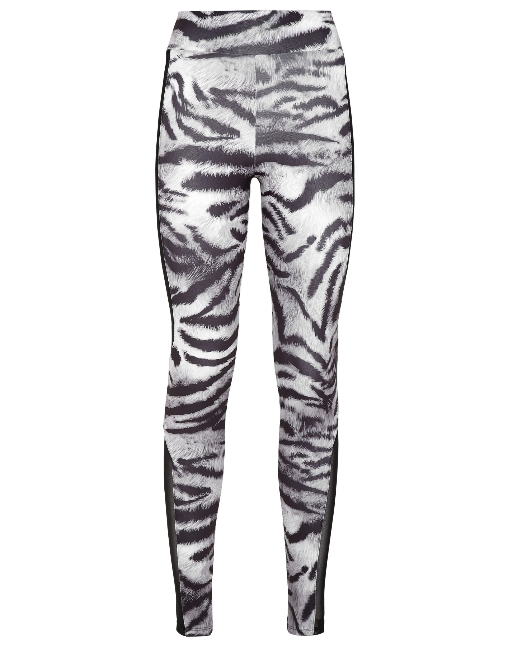 Sale Plein Sport High Waist Leggings Tiger Black / White