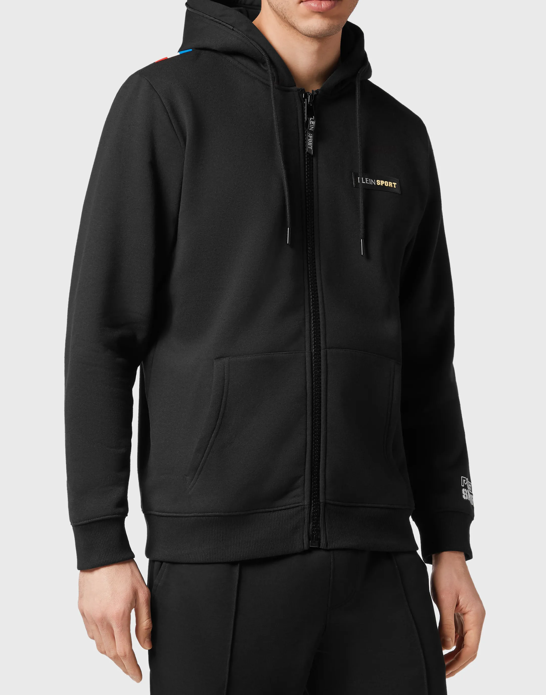 Cheap Plein Sport Hooded Winter Sweater Black