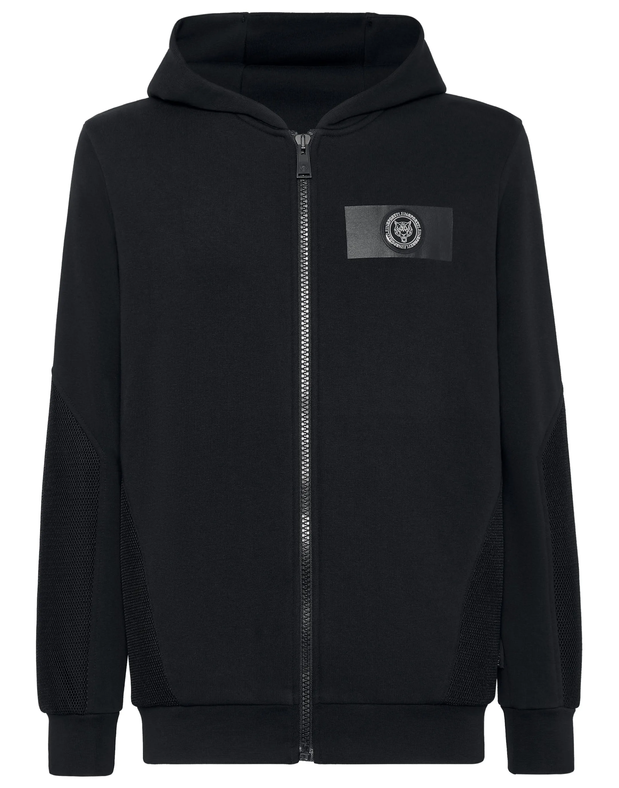 Online Plein Sport Hoodie Sweatjacket Black / White