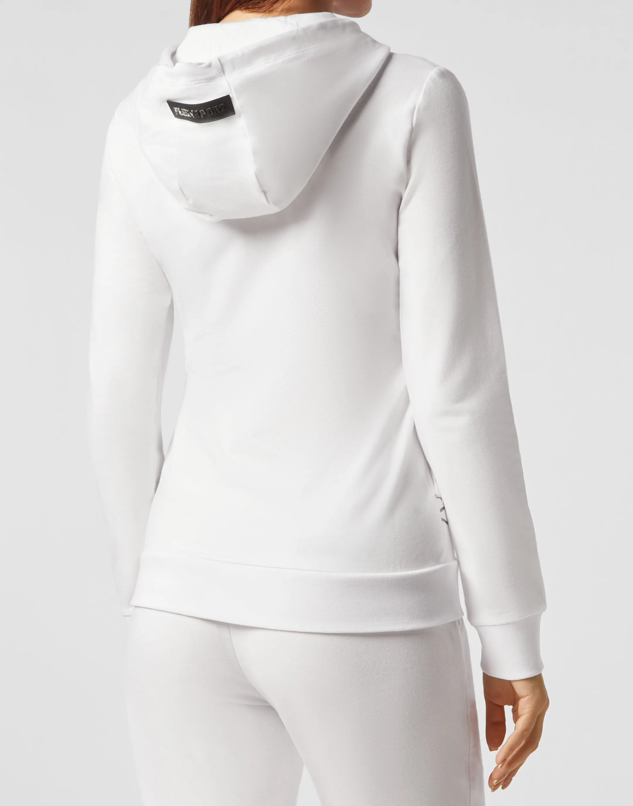 Online Plein Sport Hoodie Sweatjacket White