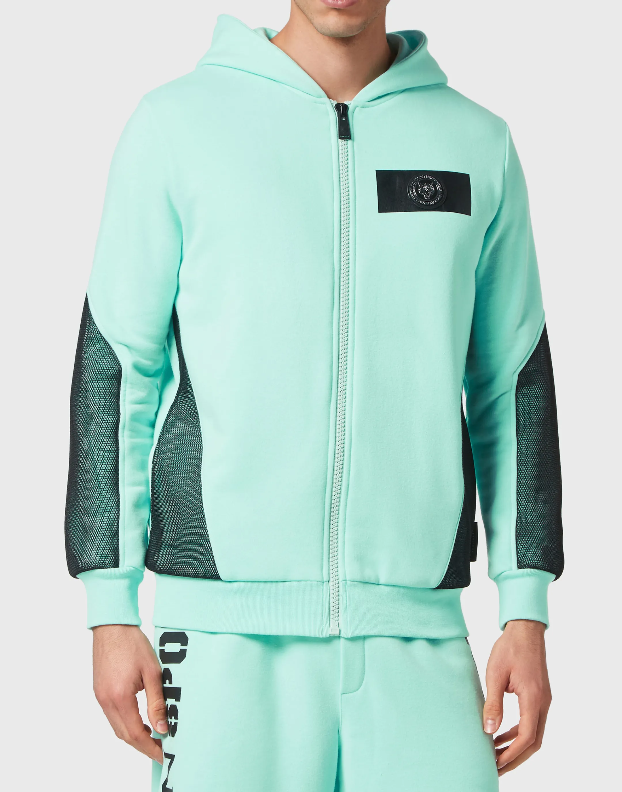 Store Plein Sport Hoodie Sweatjacket Mint Green