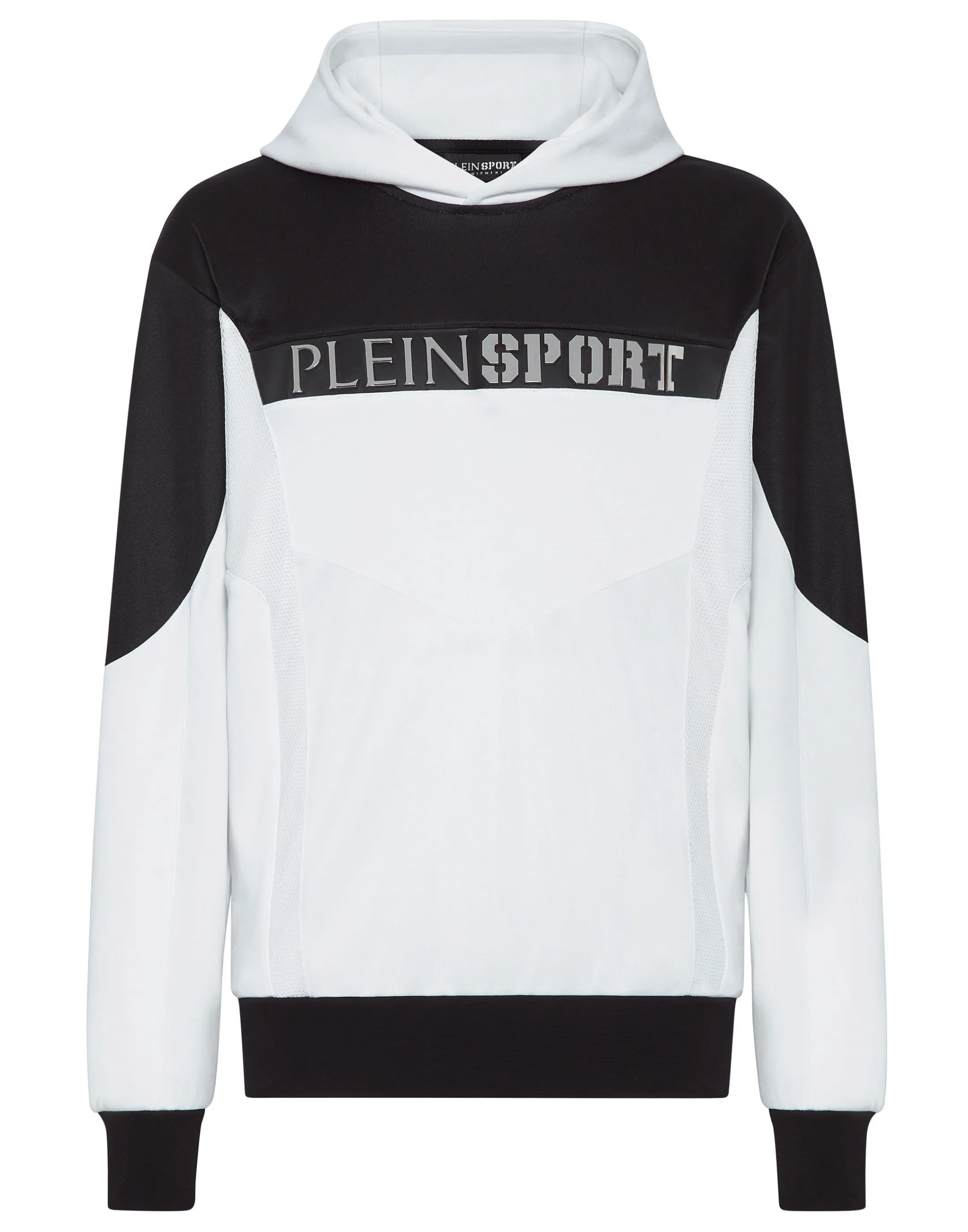 Shop Plein Sport Hoodie Sweatshirt White / Black