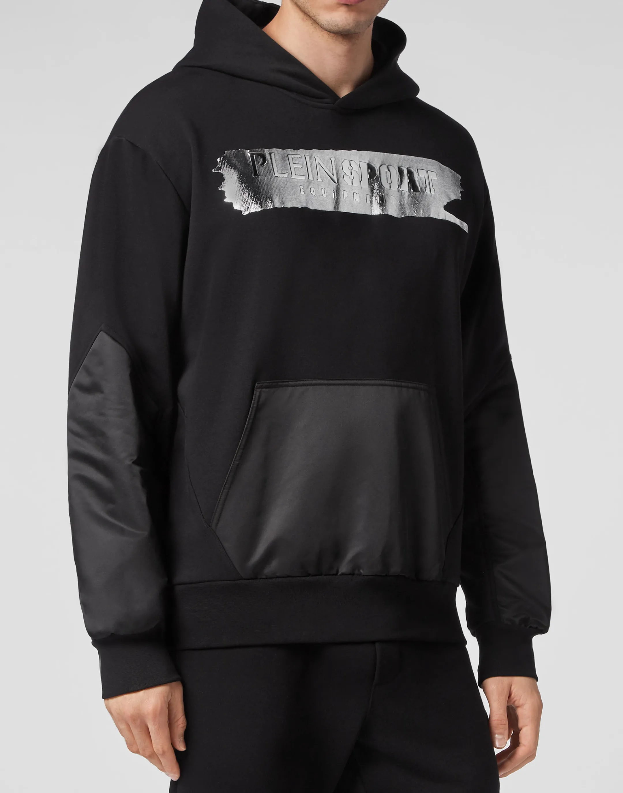 Best Sale Plein Sport Hoodie Sweatshirt Black/Silver