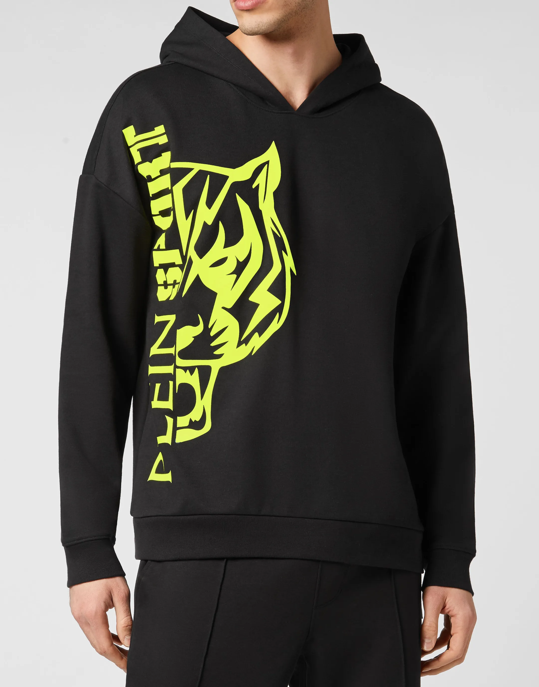 Hot Plein Sport Hoodie Sweatshirt Black / Yellow