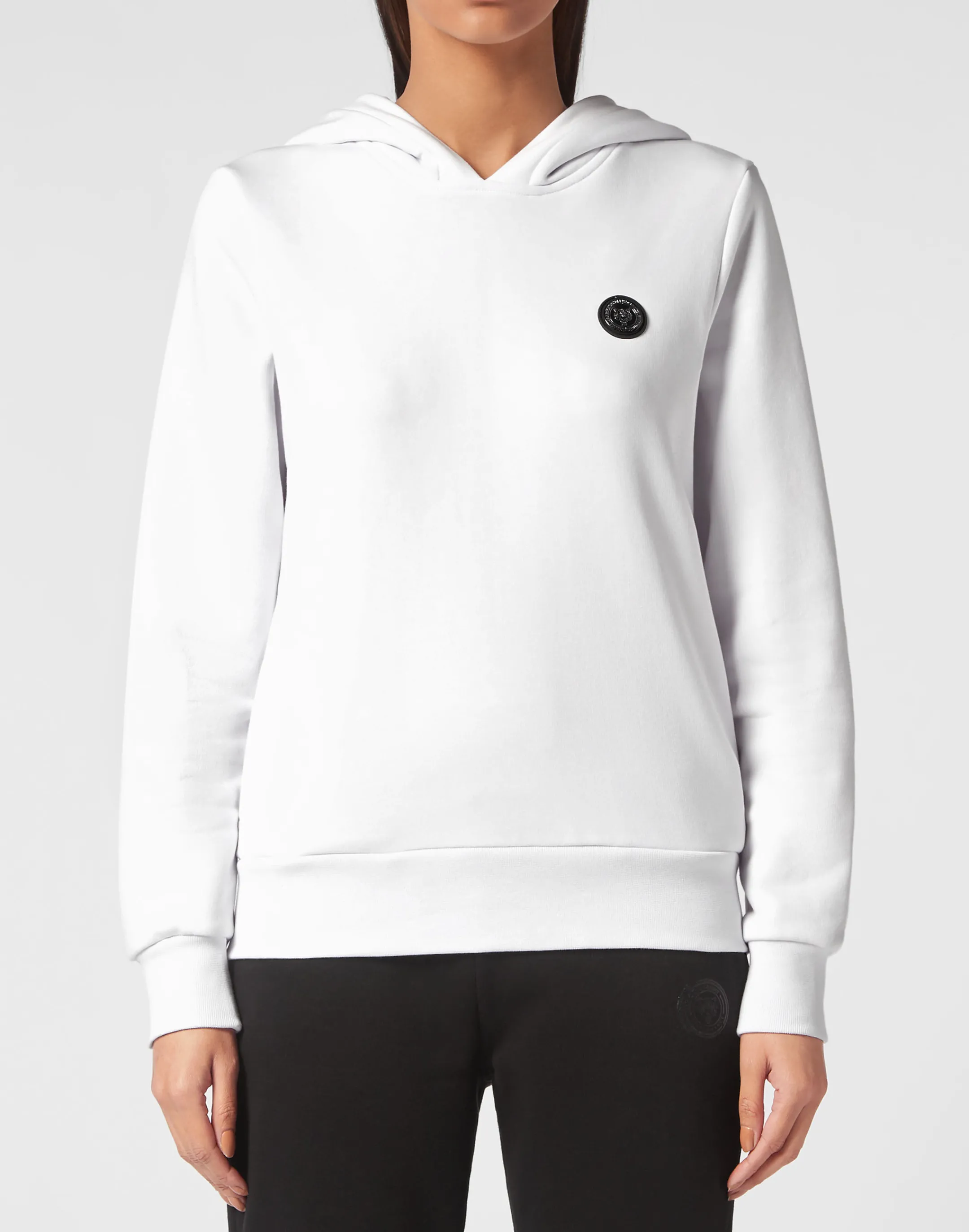 Best Sale Plein Sport Hoodie Sweatshirt White