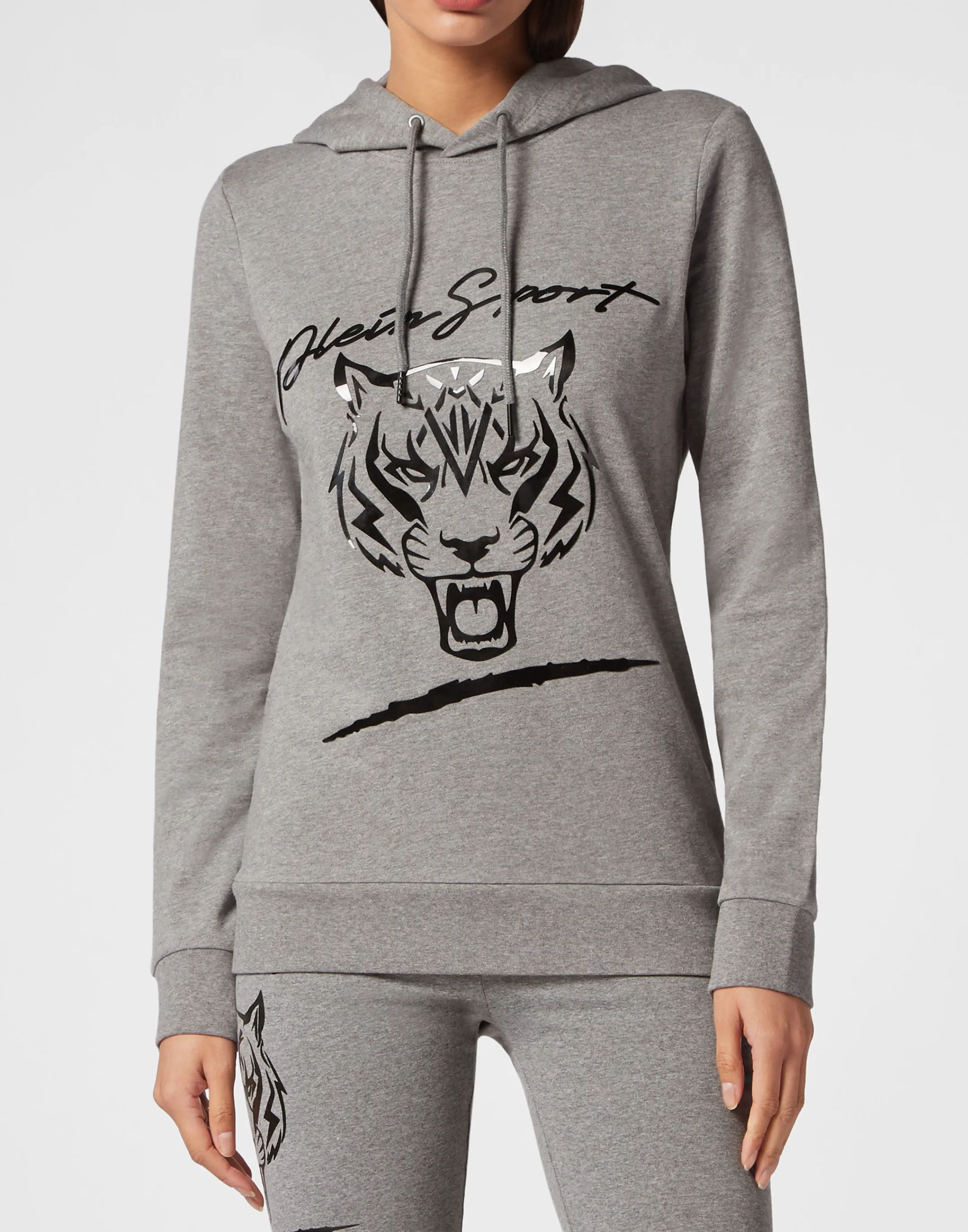 Best Sale Plein Sport Hoodie Sweatshirt Grey