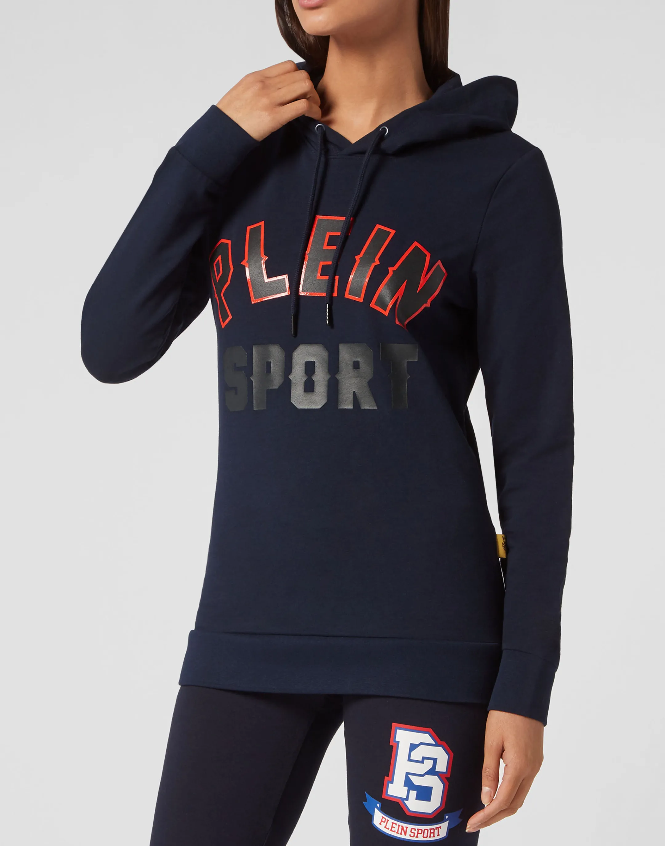 Sale Plein Sport Hoodie Sweatshirt Navy