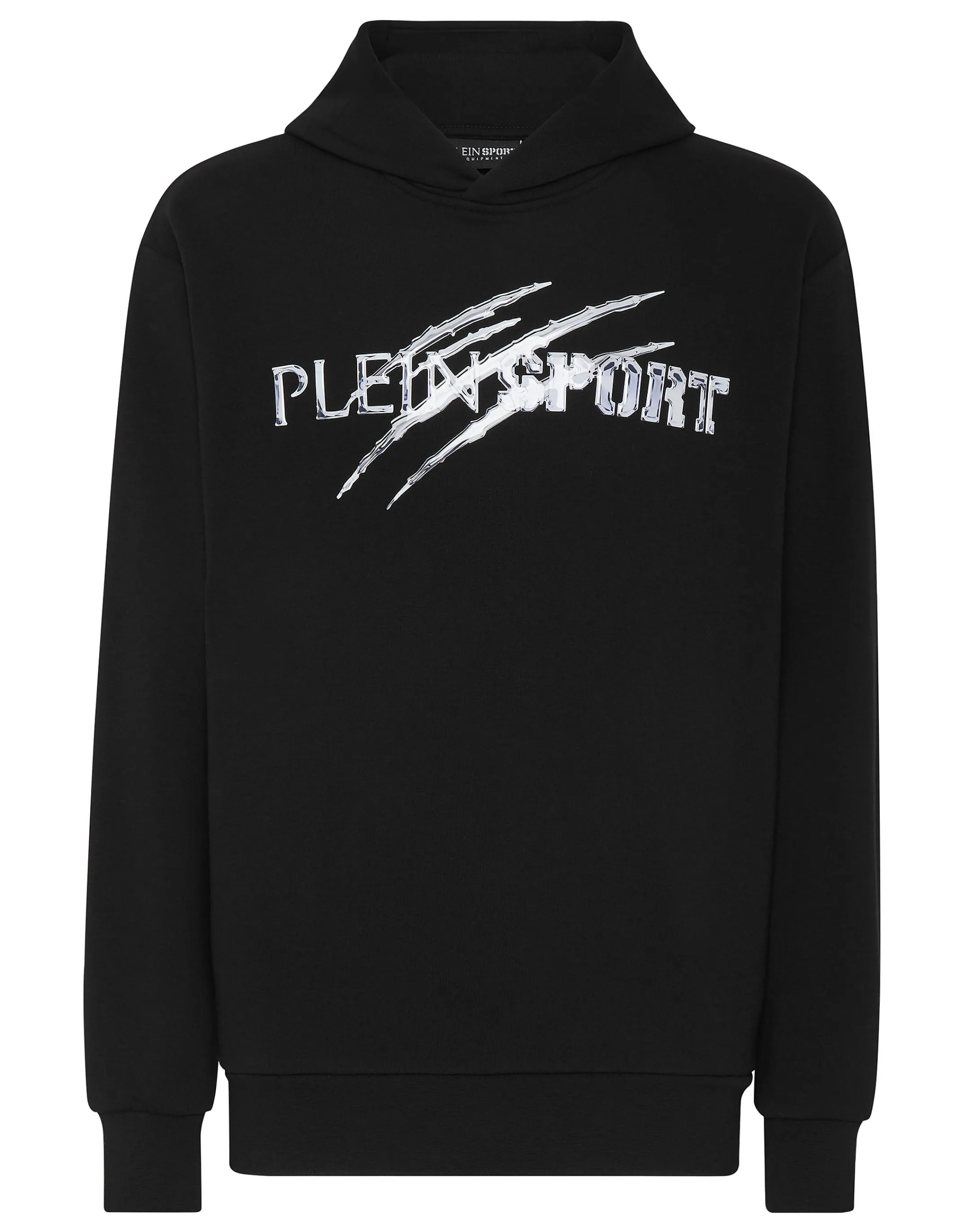 Online Plein Sport Hoodie Sweatshirt Chrome Scratch Edition Black