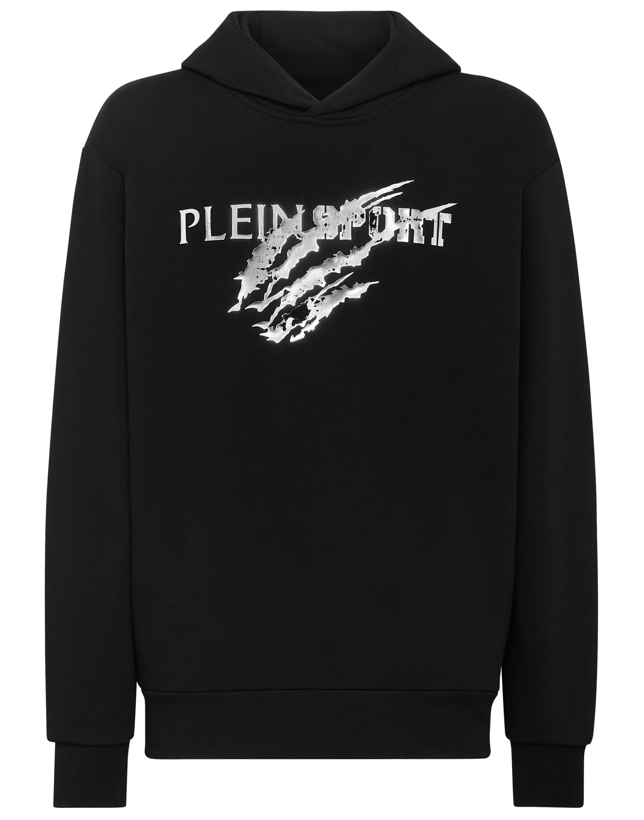 Store Plein Sport Hoodie Sweatshirt Scratch Black/Silver