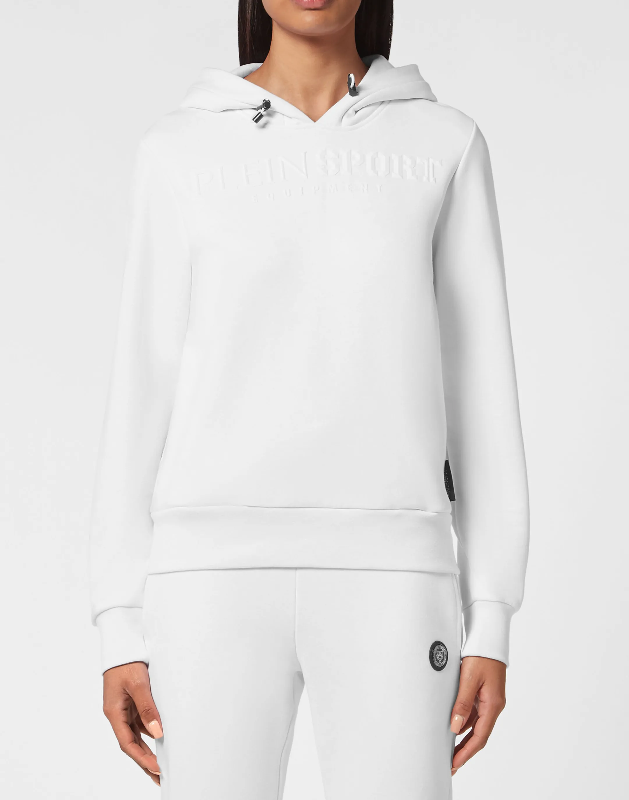 Best Sale Plein Sport Hoodie Sweatshirt Statement White