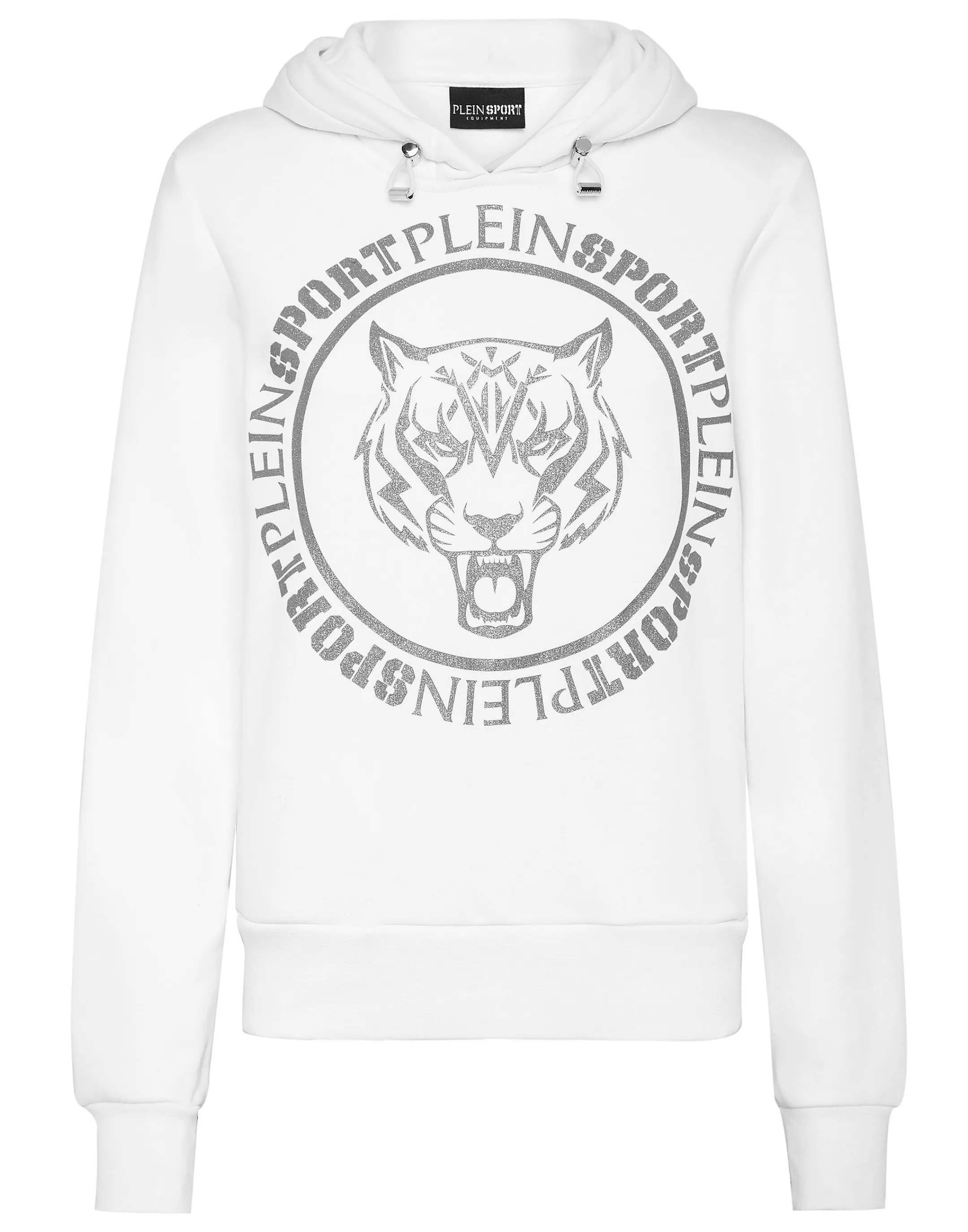 Flash Sale Plein Sport Hoodie Sweatshirt Tiger White