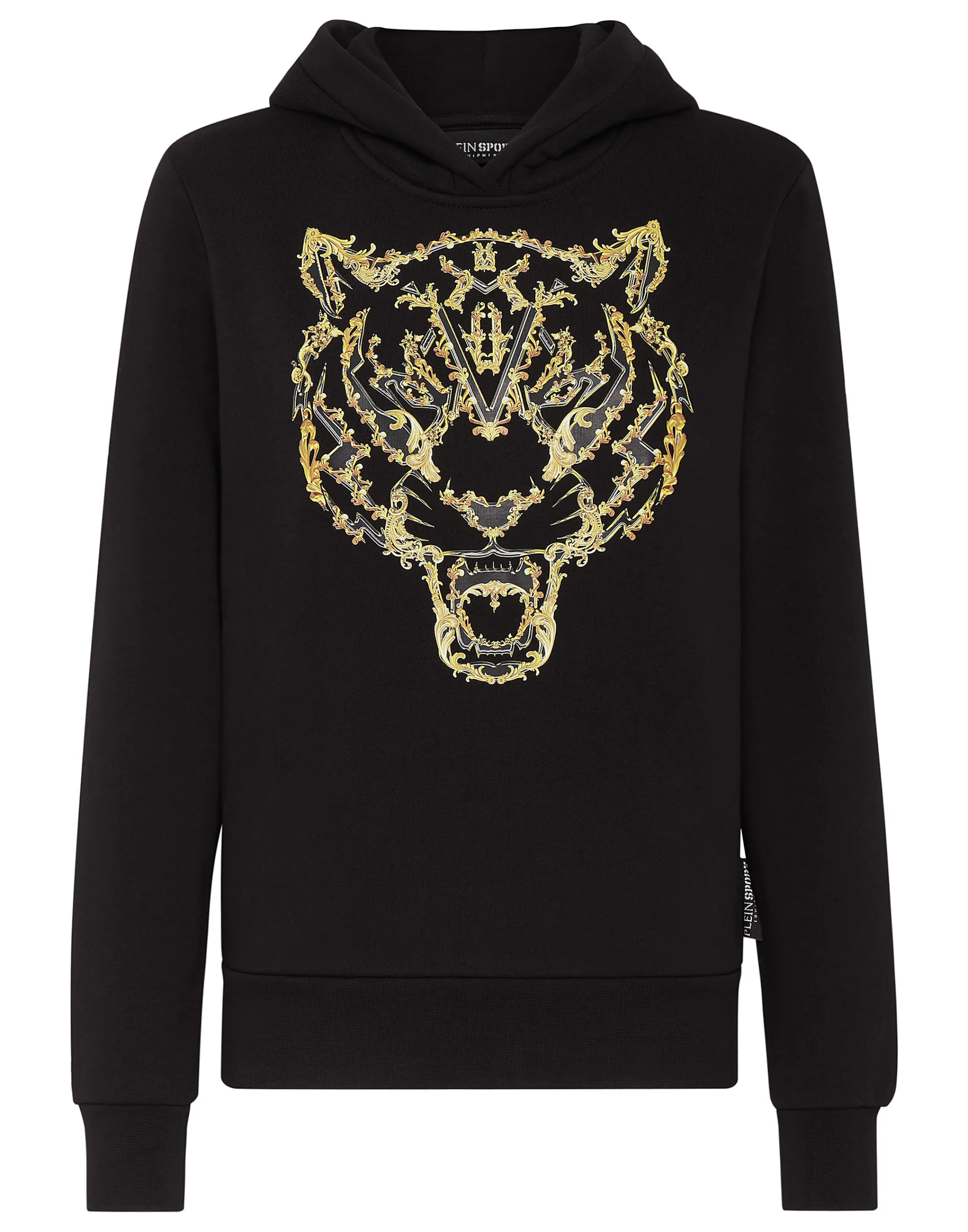 Best Sale Plein Sport Hoodie Sweatshirt Tiger Black