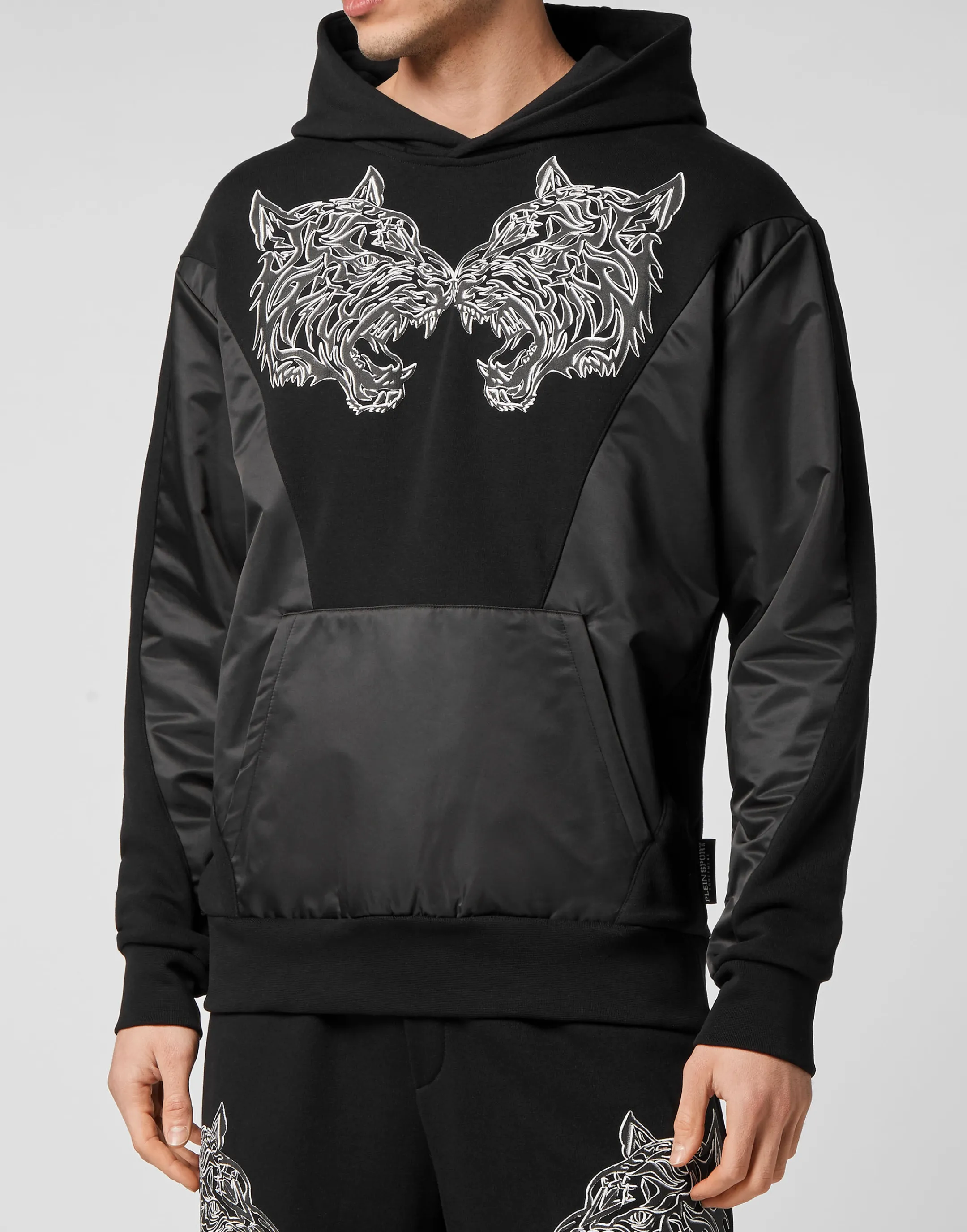 Cheap Plein Sport Hoodie Sweatshirt Tiger Black / Black