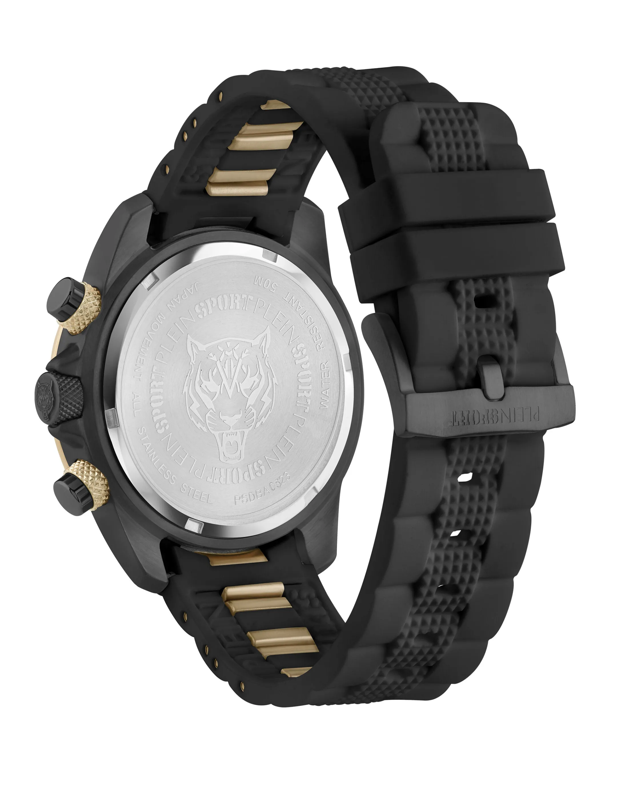 Best Sale Plein Sport Hurricane Chrono Unisex Watch Black / Gold