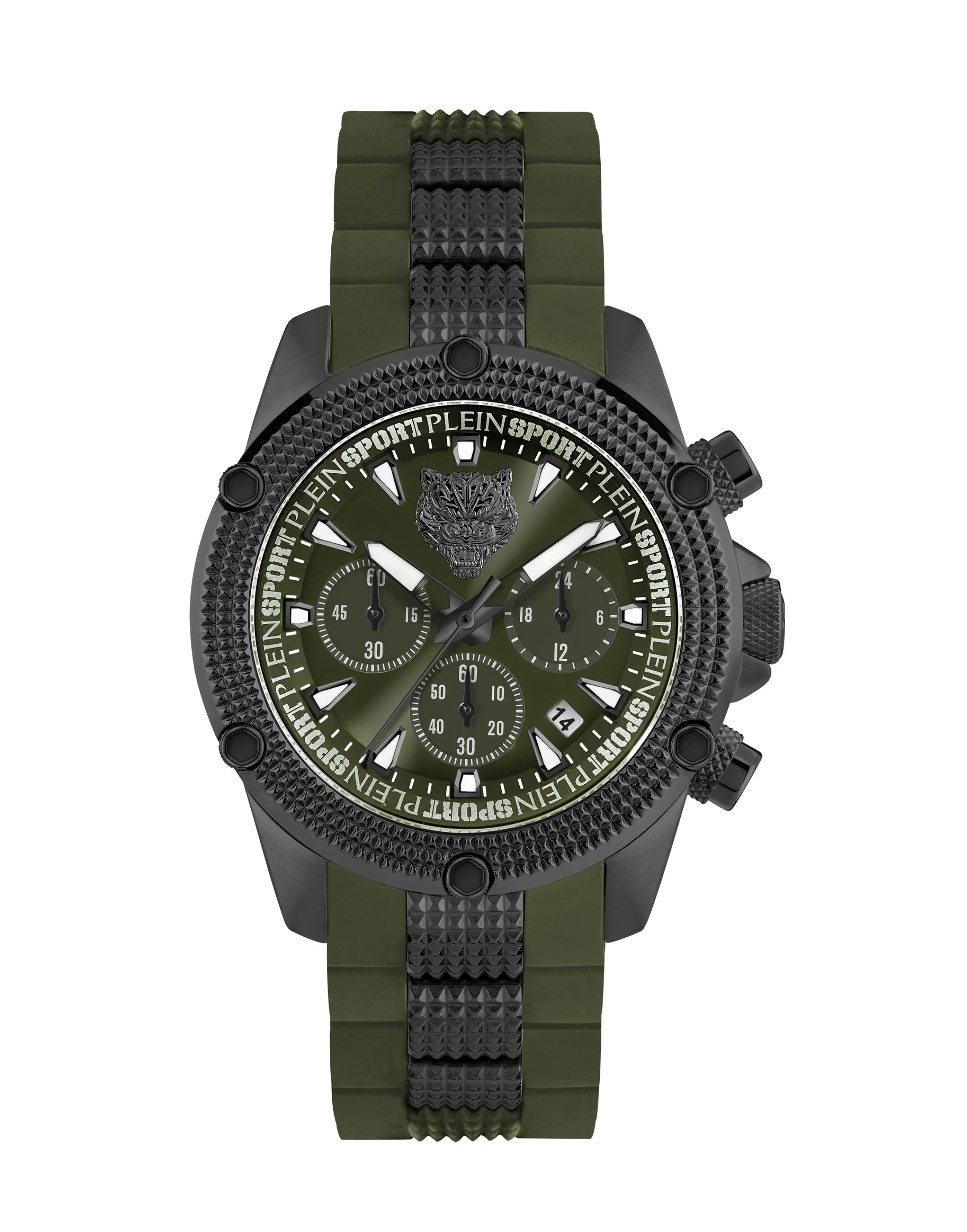 Online Plein Sport Hurricane Chrono Watch Black / Green