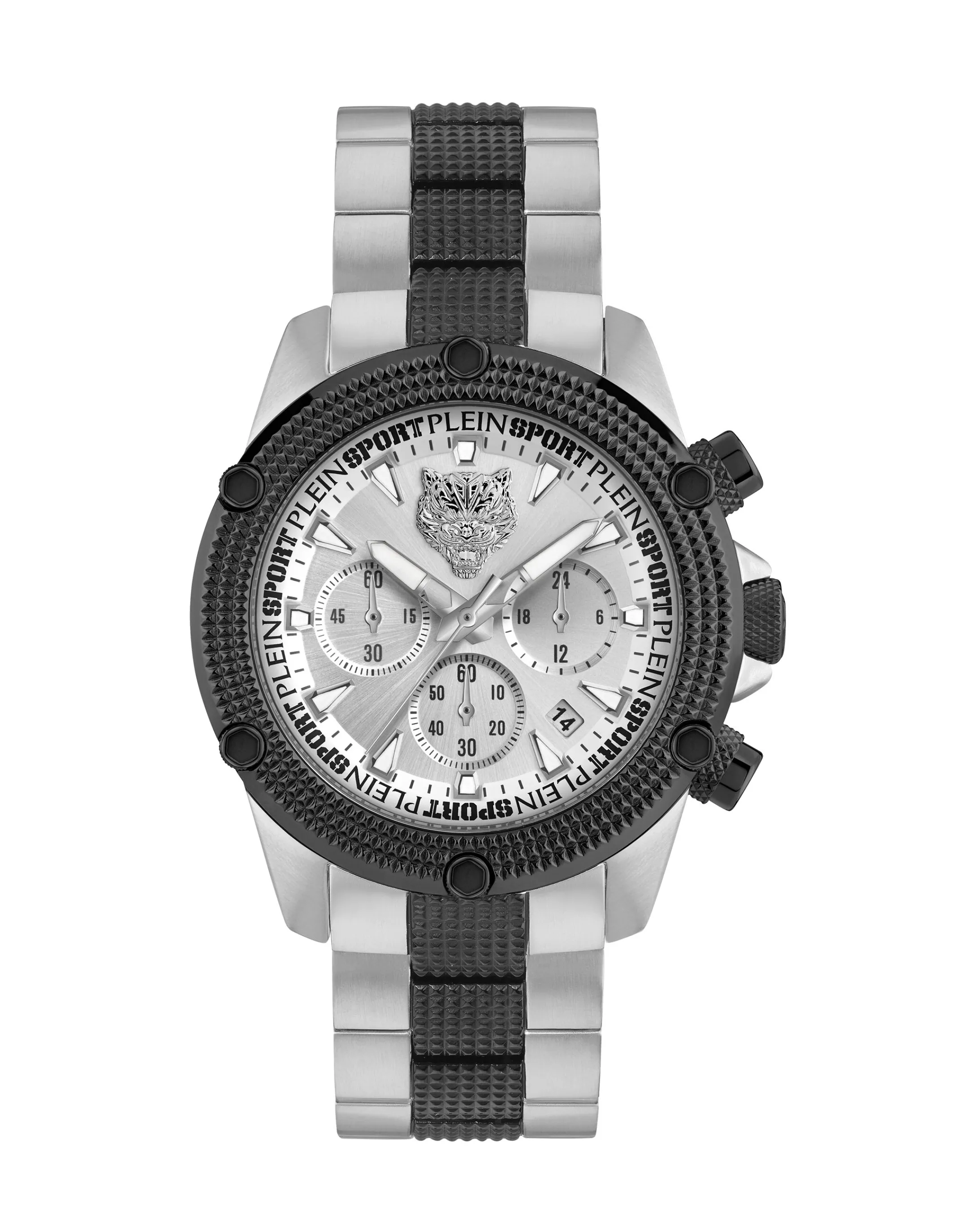 Shop Plein Sport Hurricane Chrono Watch Silver / Black