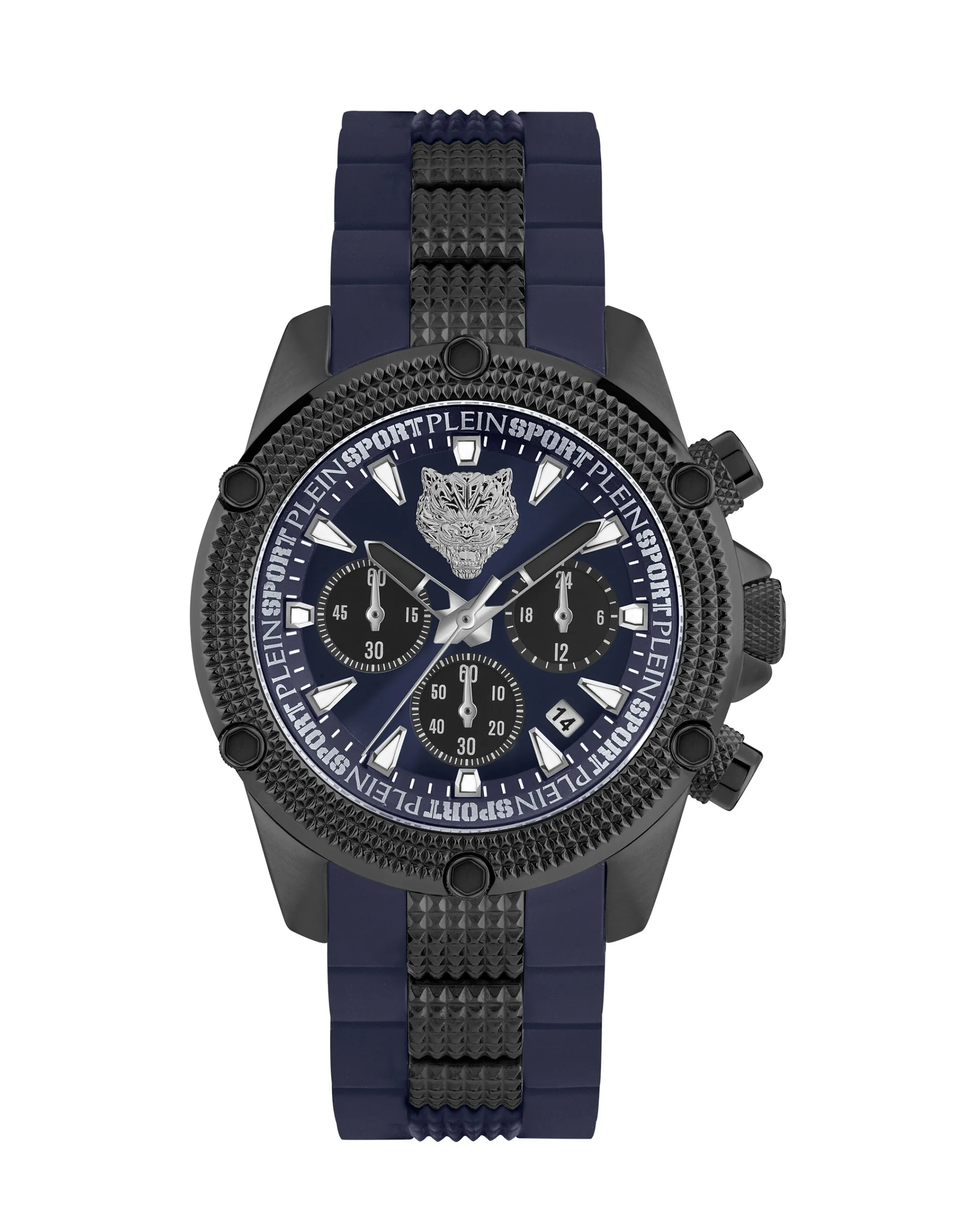 Fashion Plein Sport Hurricane Chrono Watch Blue Navy/Black