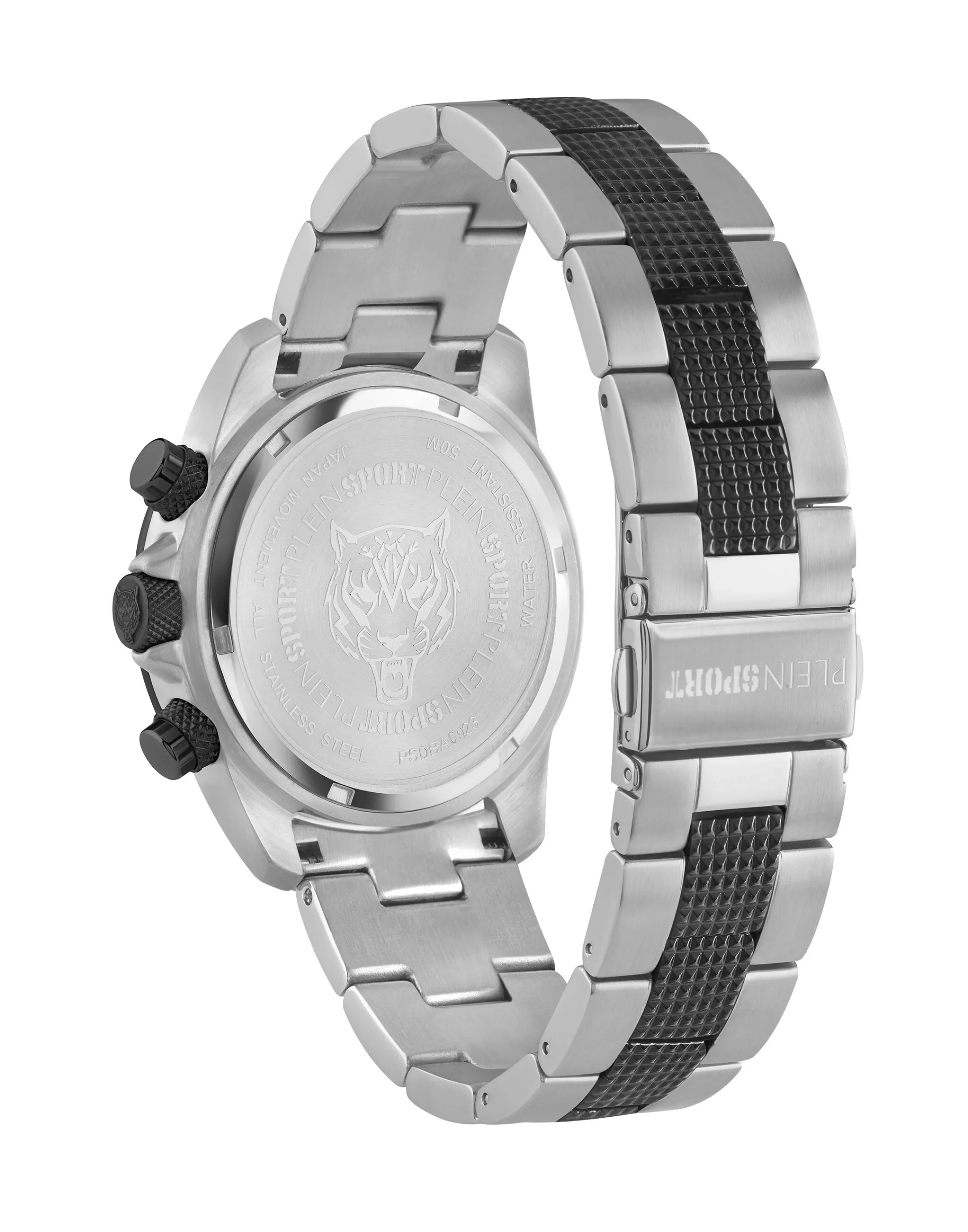 Shop Plein Sport Hurricane Chrono Watch Silver / Black