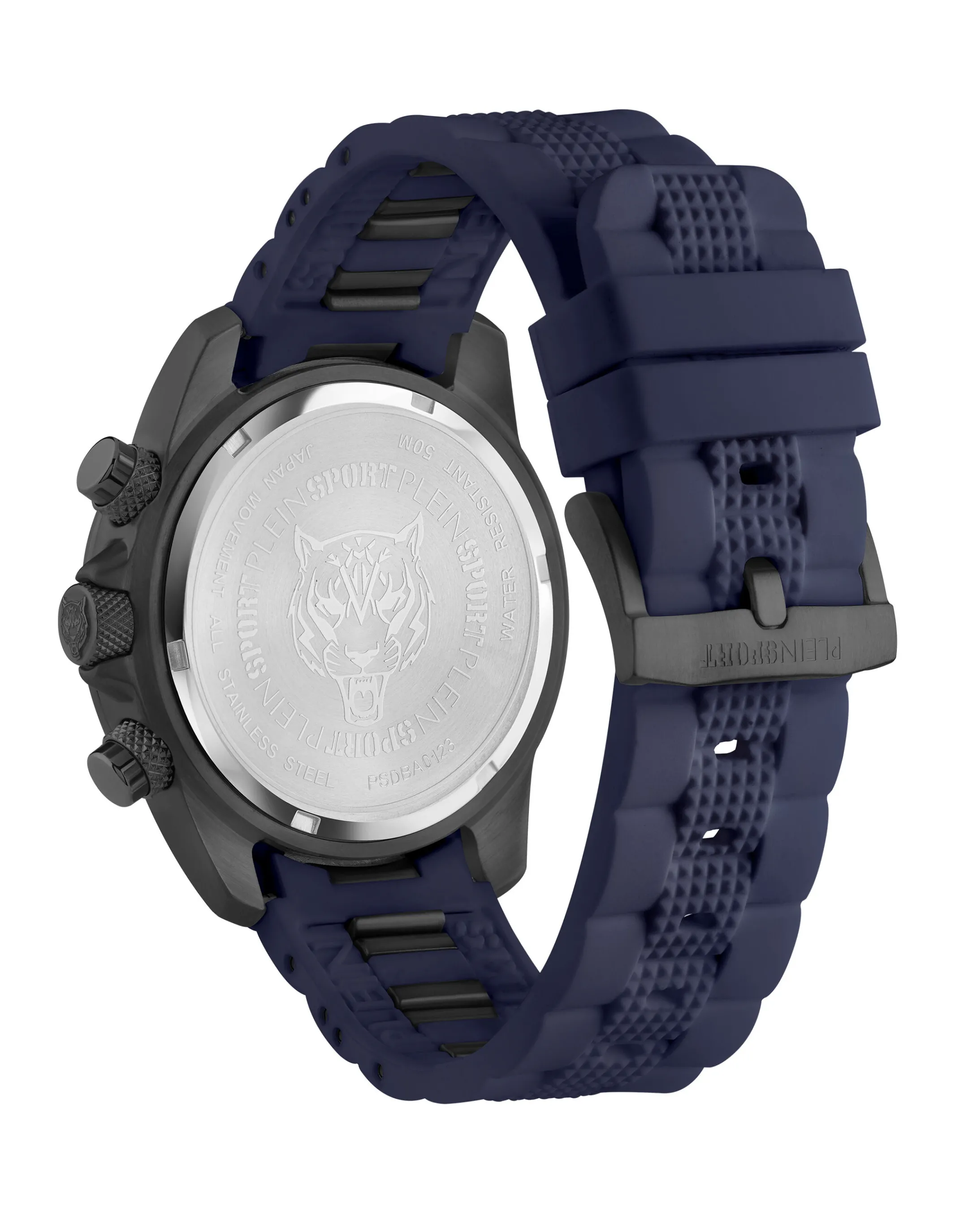 Fashion Plein Sport Hurricane Chrono Watch Blue Navy/Black