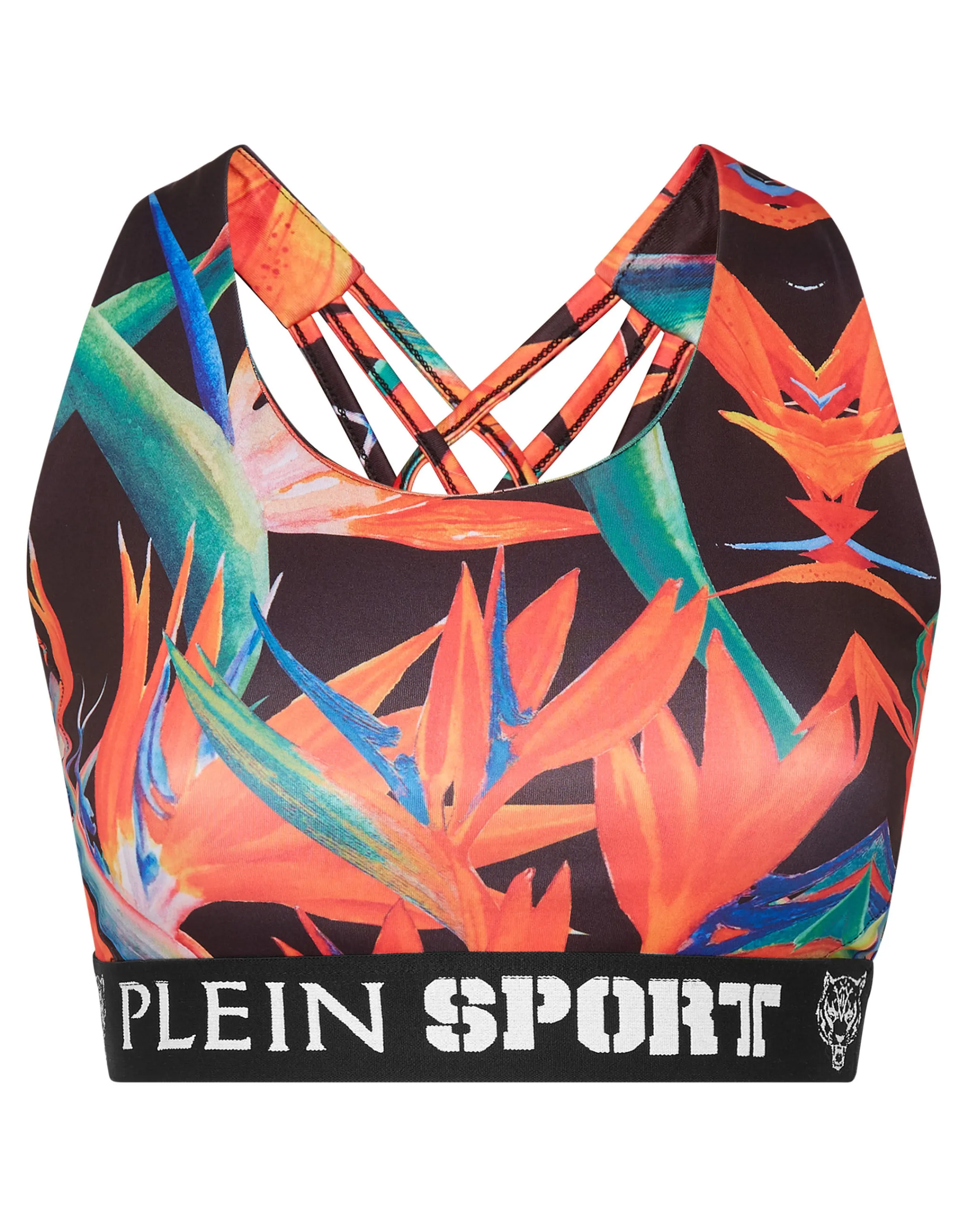 Cheap Plein Sport Jogging Bra Black / Multicolored