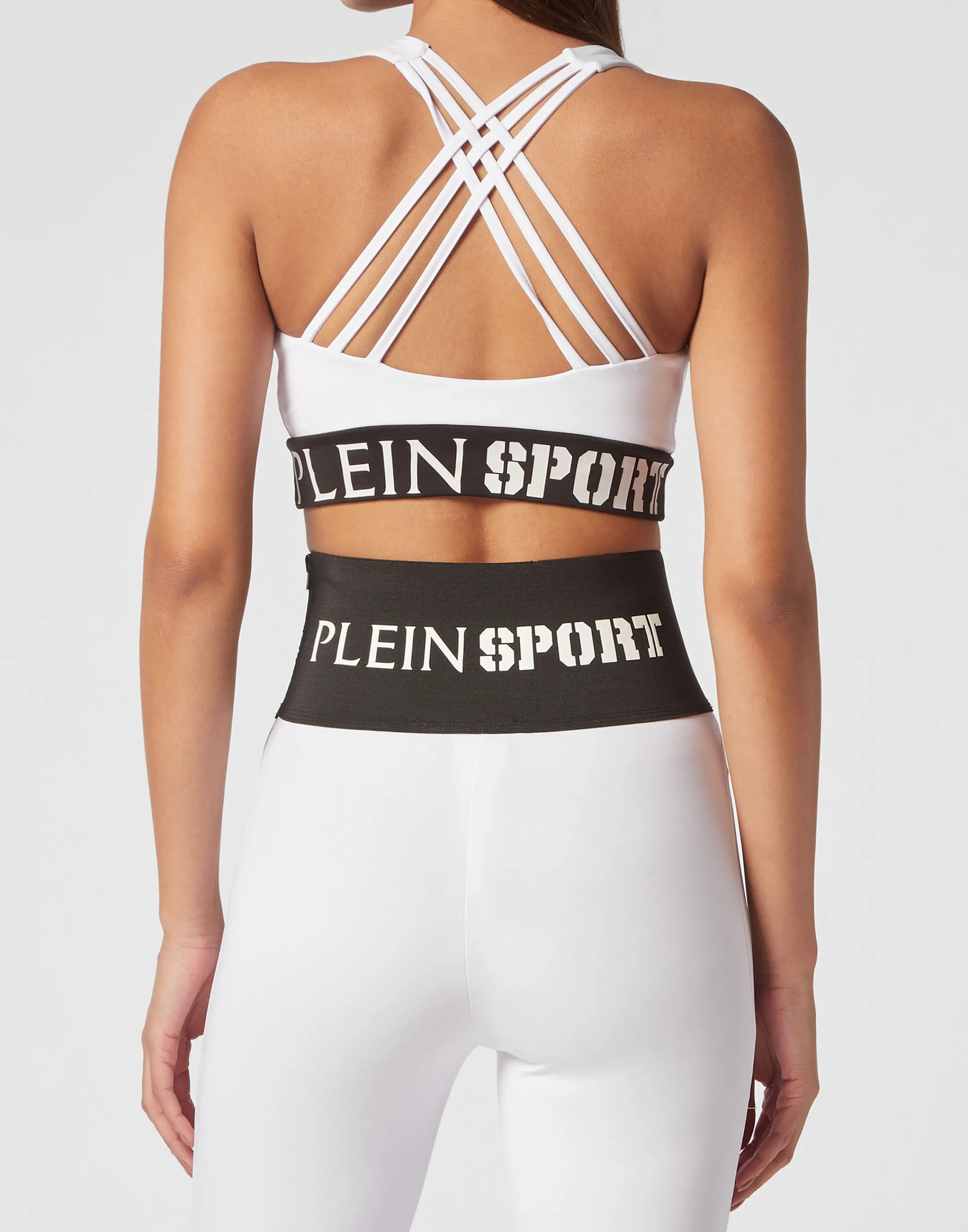 Store Plein Sport Jogging Bra White