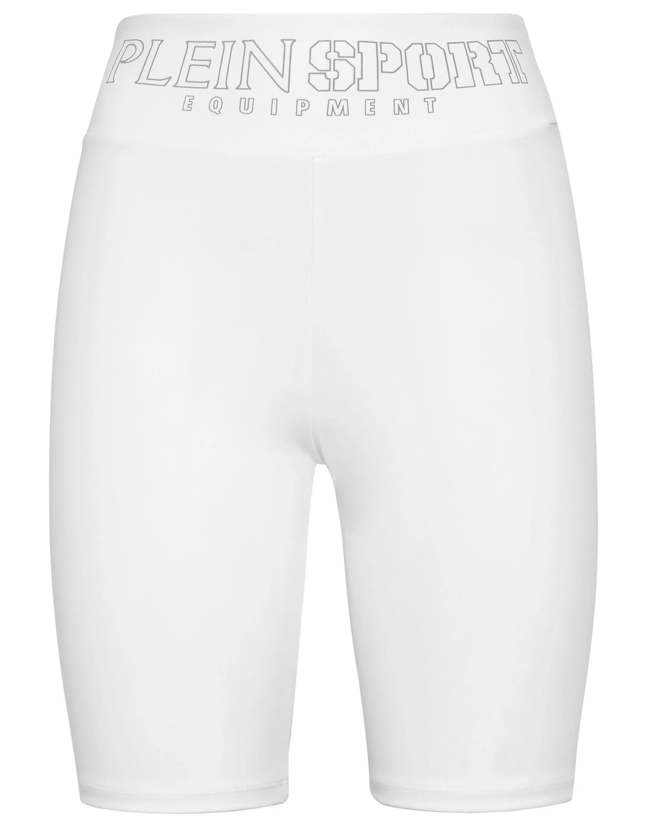 Shop Plein Sport Jogging Cyclist Leggings Statement White