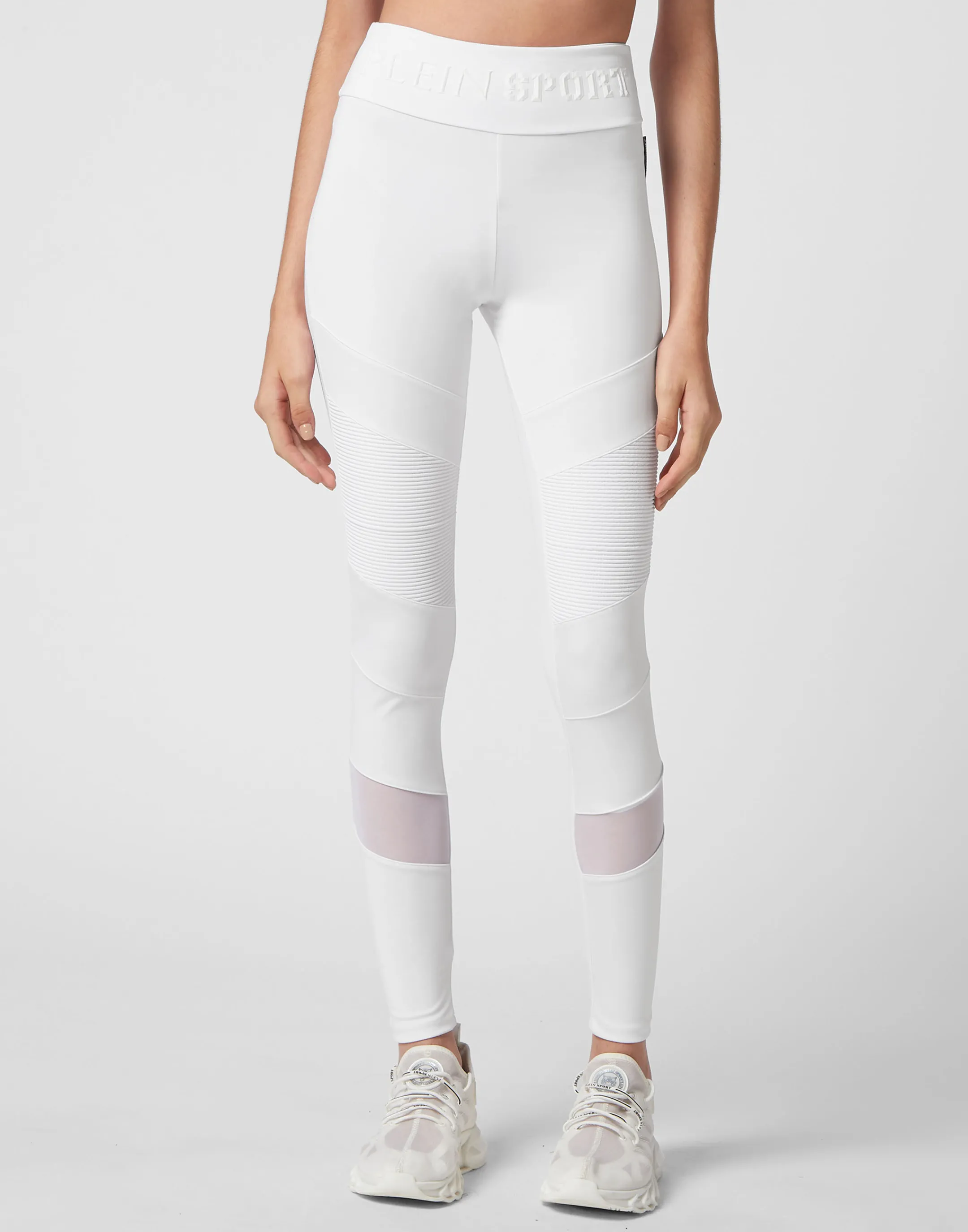 Shop Plein Sport Jogging Leggings White