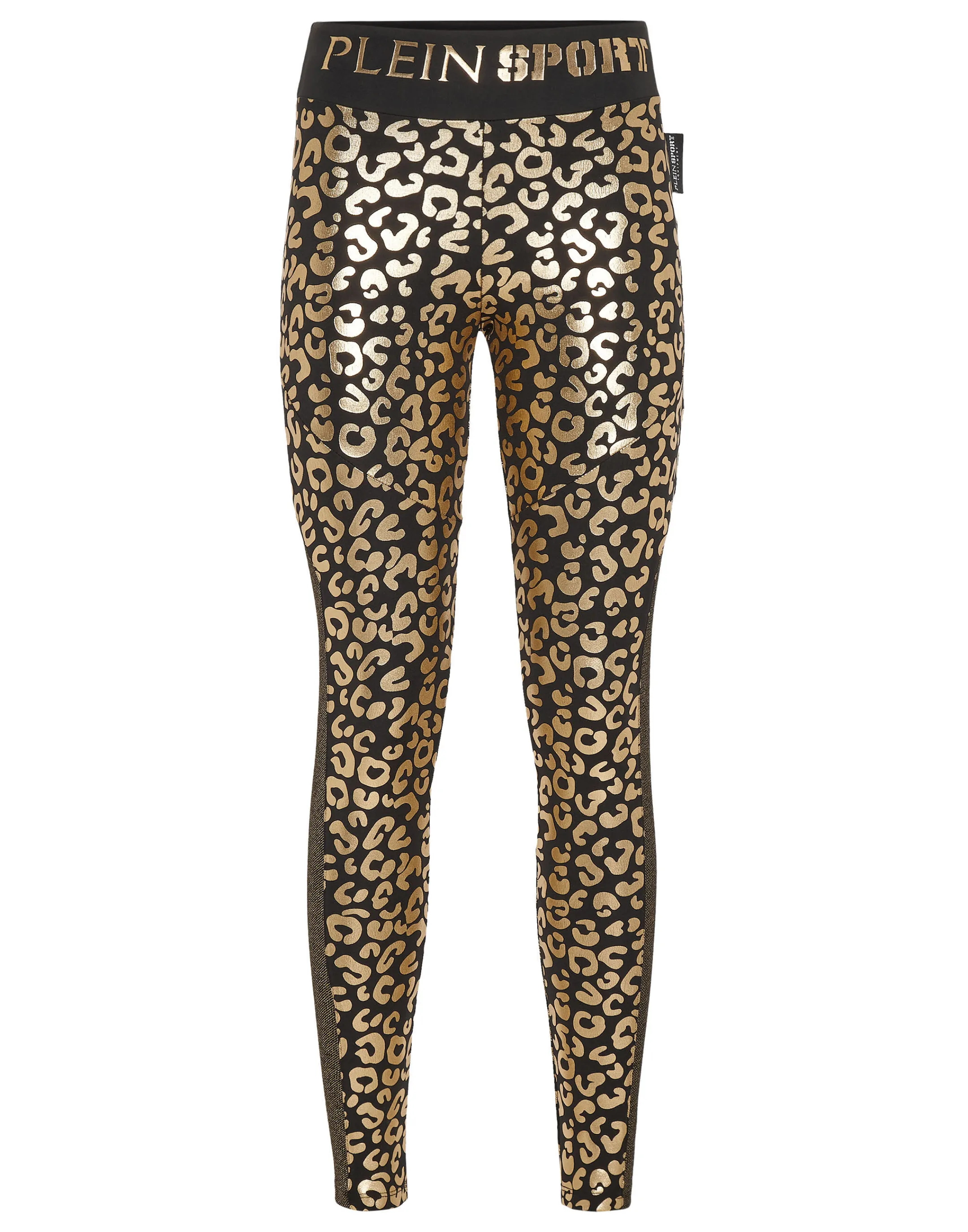 Cheap Plein Sport Jogging Leggings Leopard Gold