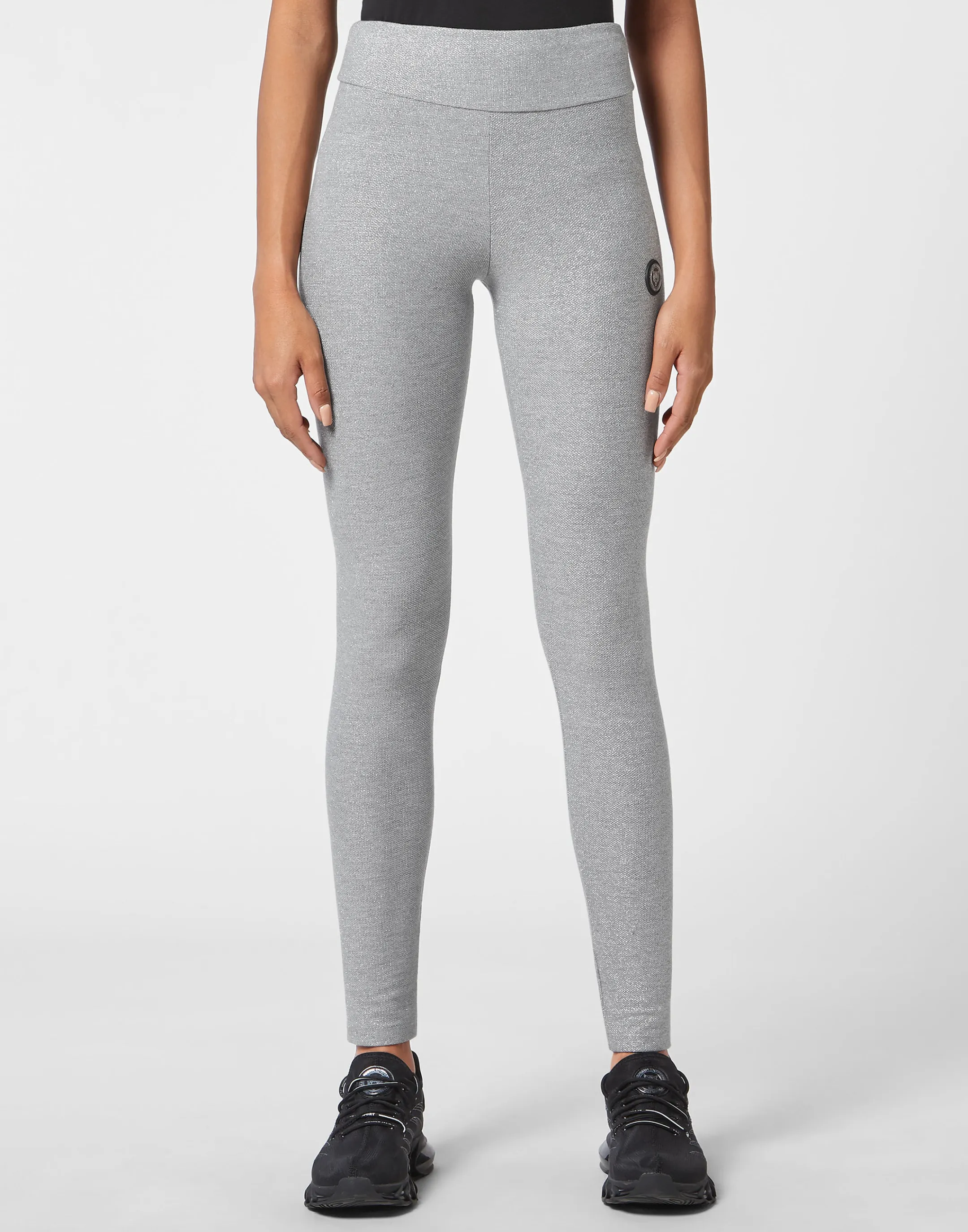 Best Sale Plein Sport Jogging Leggings Statement Silver