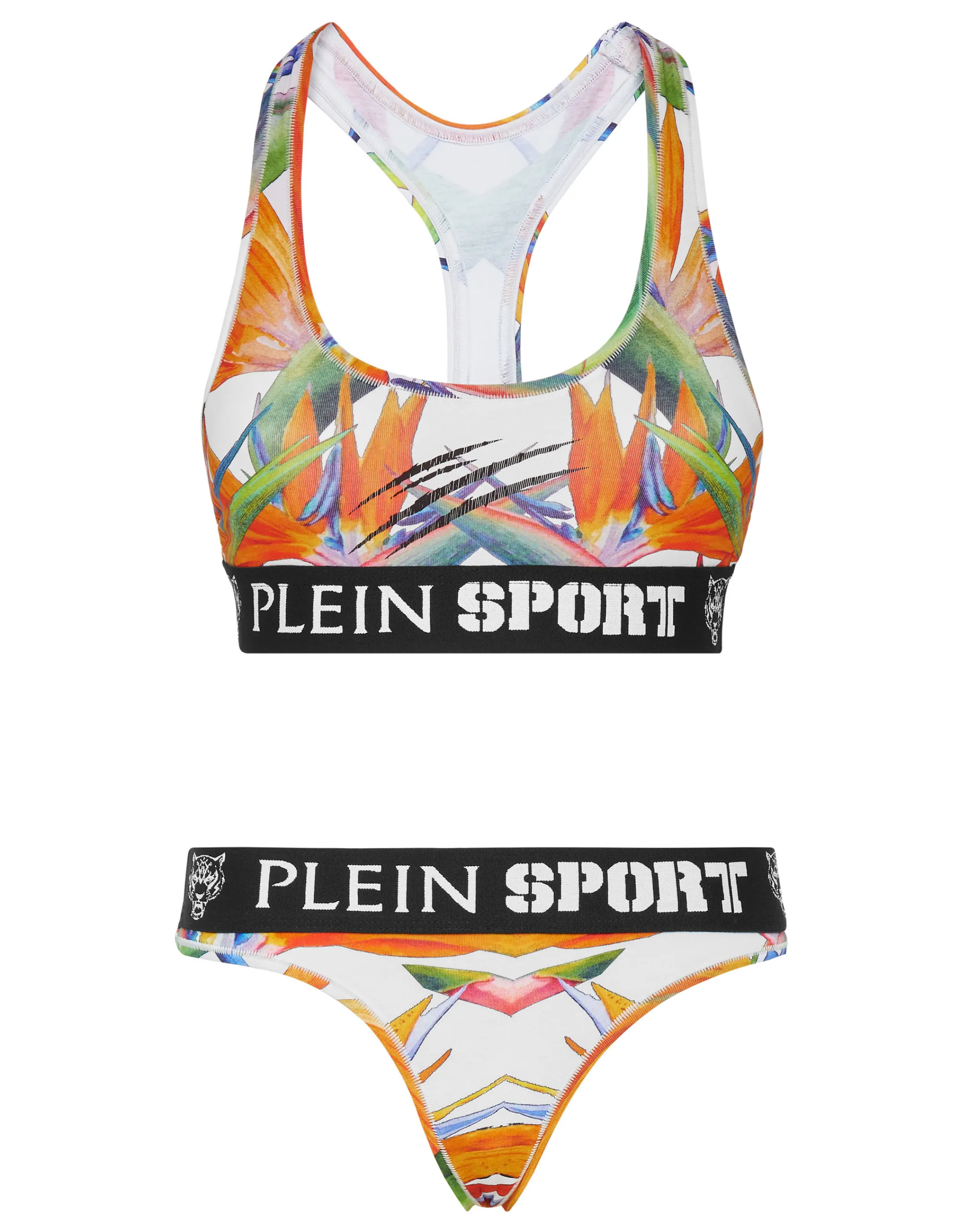 Outlet Plein Sport Jogging Lingerie Set White / Multicolored