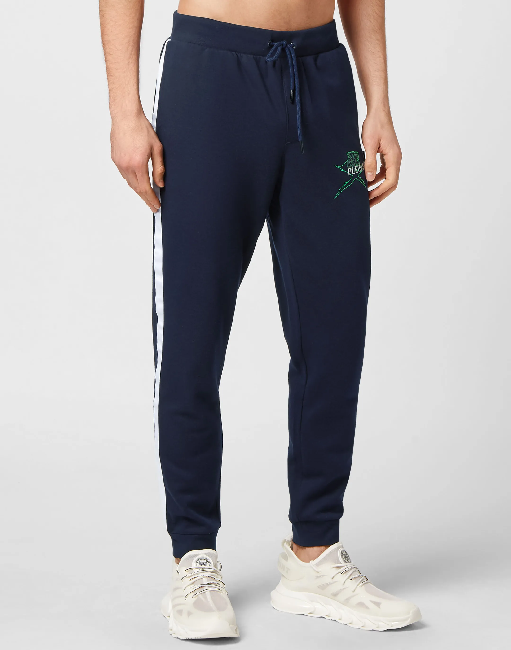 Best Sale Plein Sport Jogging Pants Navy