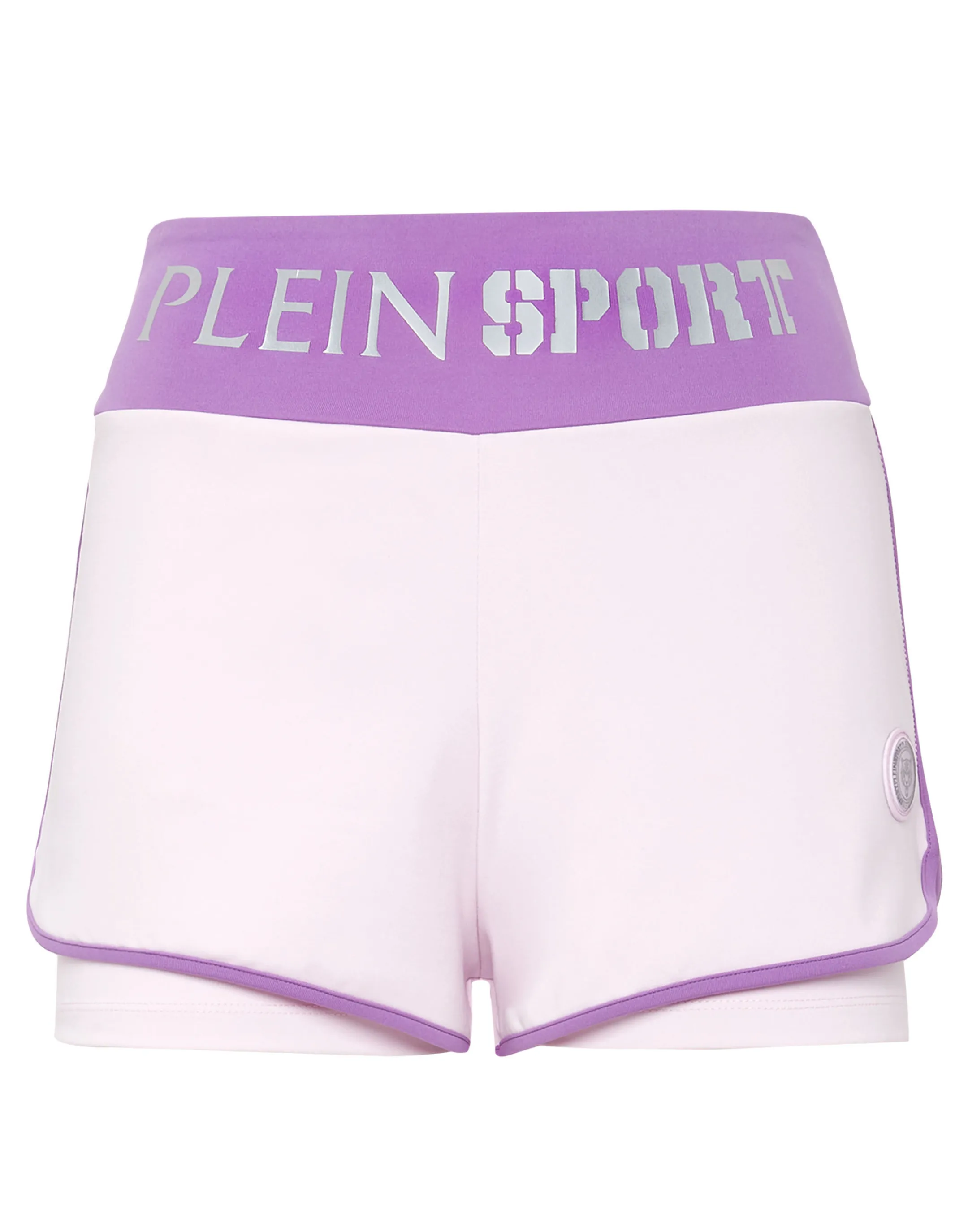 Shop Plein Sport Jogging Shorts Lilac