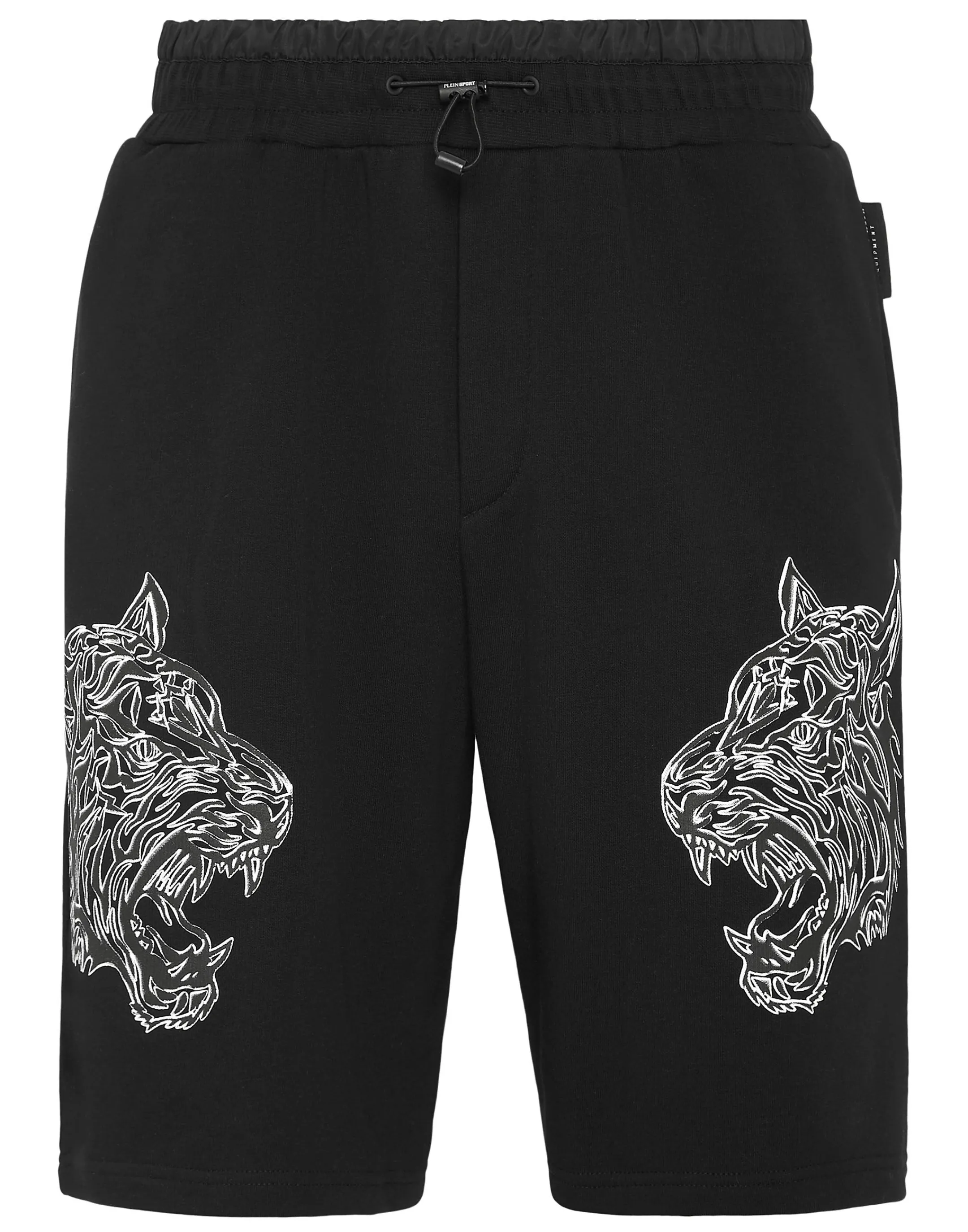 Best Sale Plein Sport Jogging Shorts Tiger Black / Black