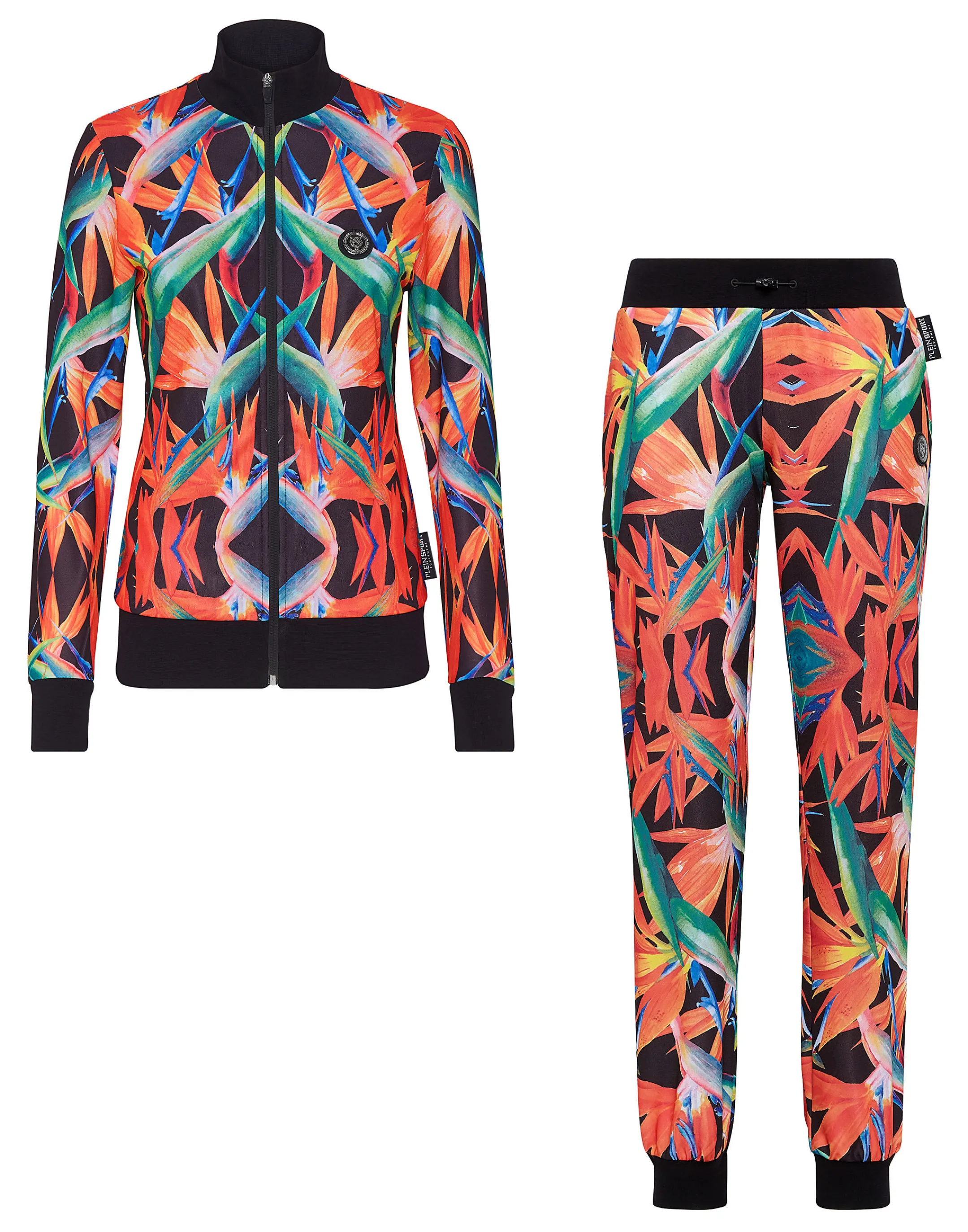 Cheap Plein Sport Jogging Tracksuit: Top/Trousers Black / Multicolored