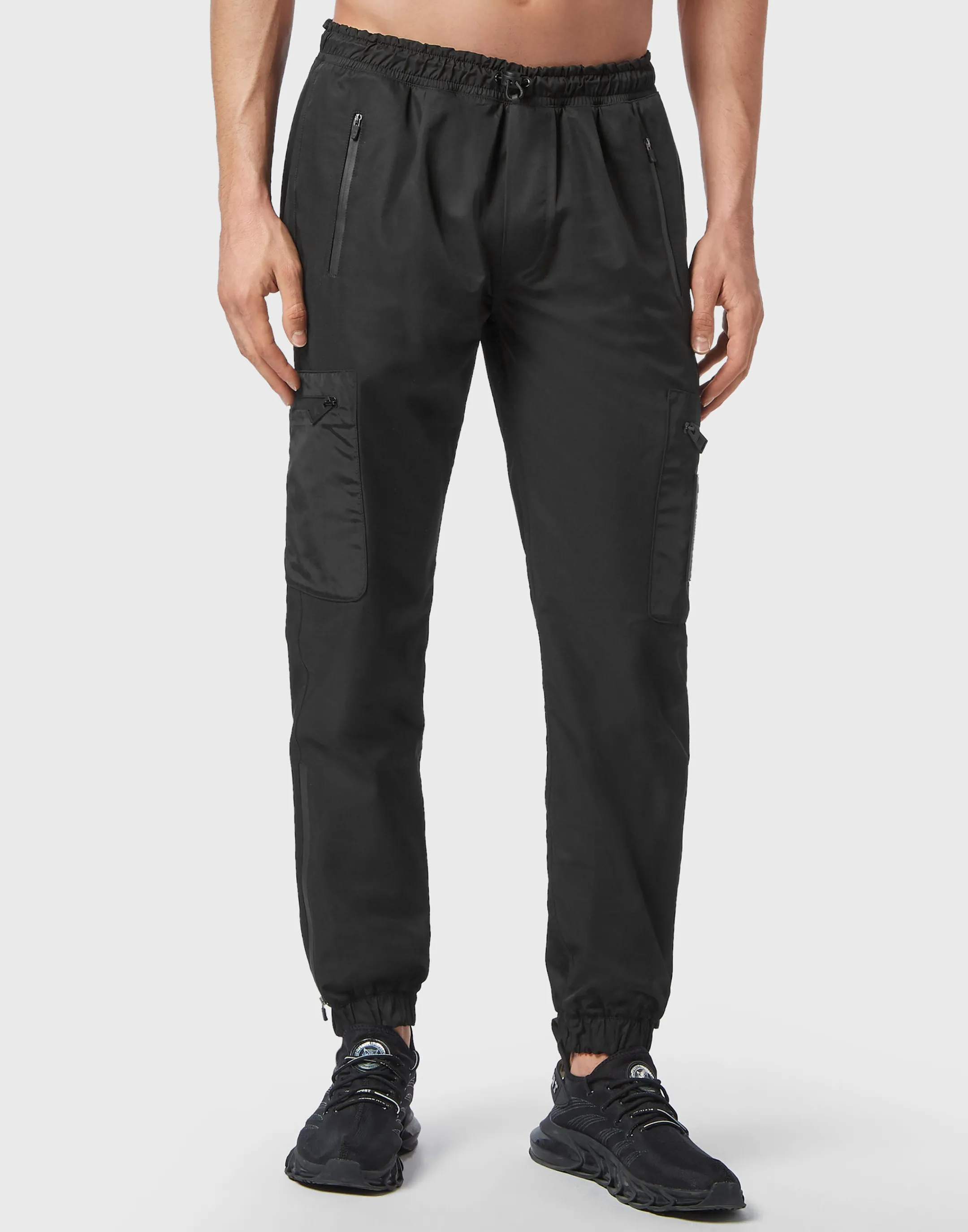 Shop Plein Sport Jogging Trousers Black