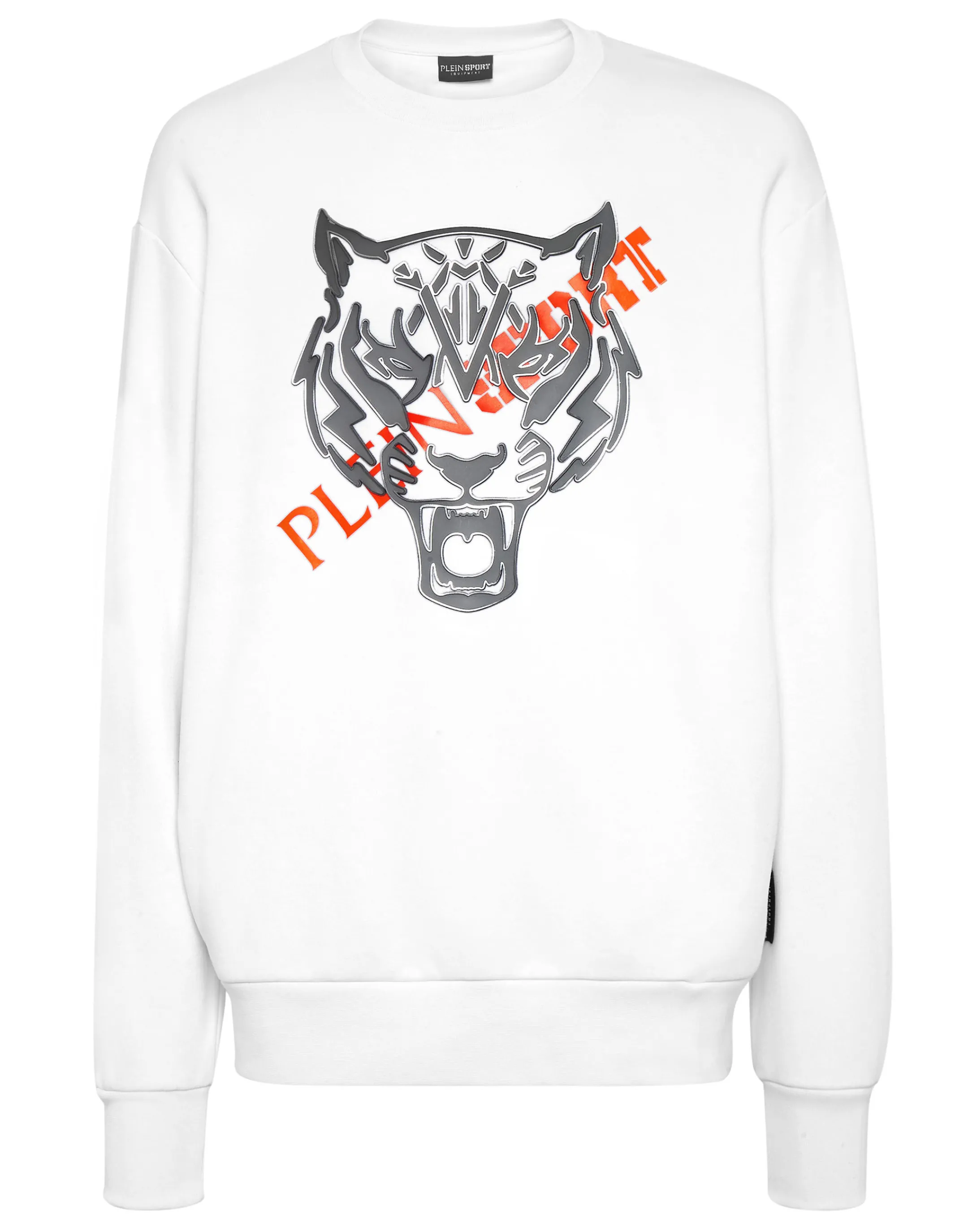 Cheap Plein Sport Longsleeve Sweatshirt Tiger White