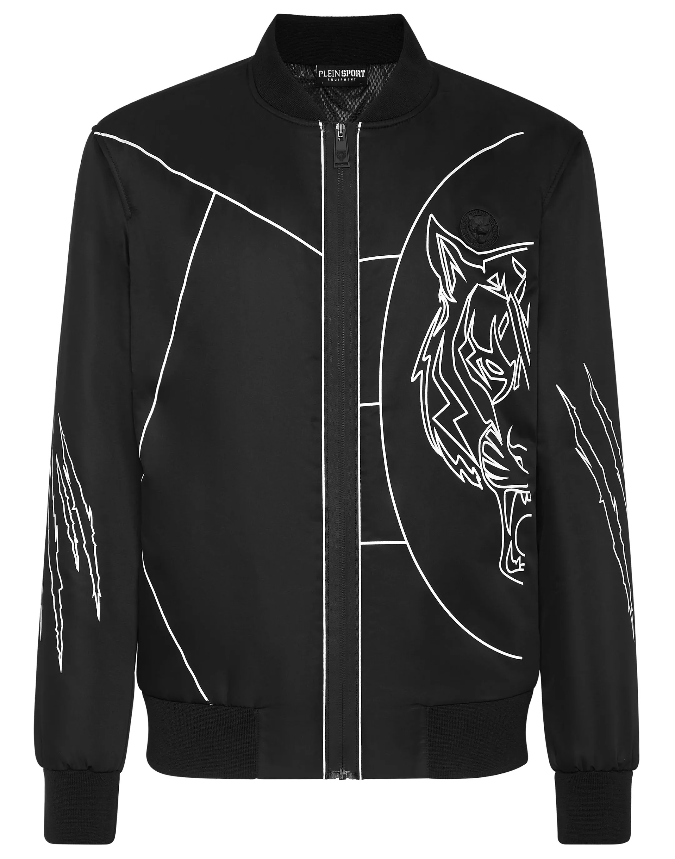 Fashion Plein Sport Nylon Bomber Tiger Court Edition Black