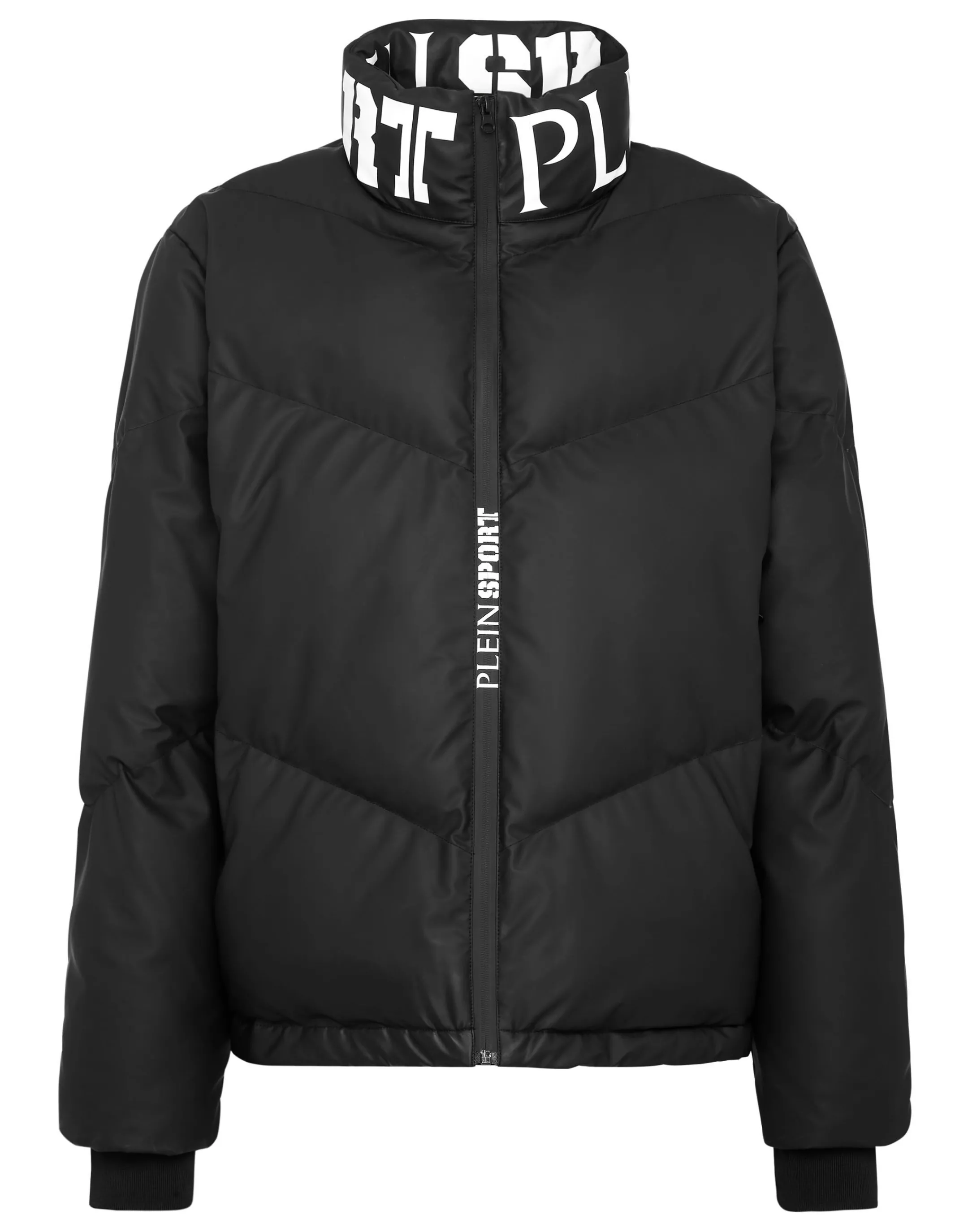 Store Plein Sport Nylon Down Jacket Tiger Black