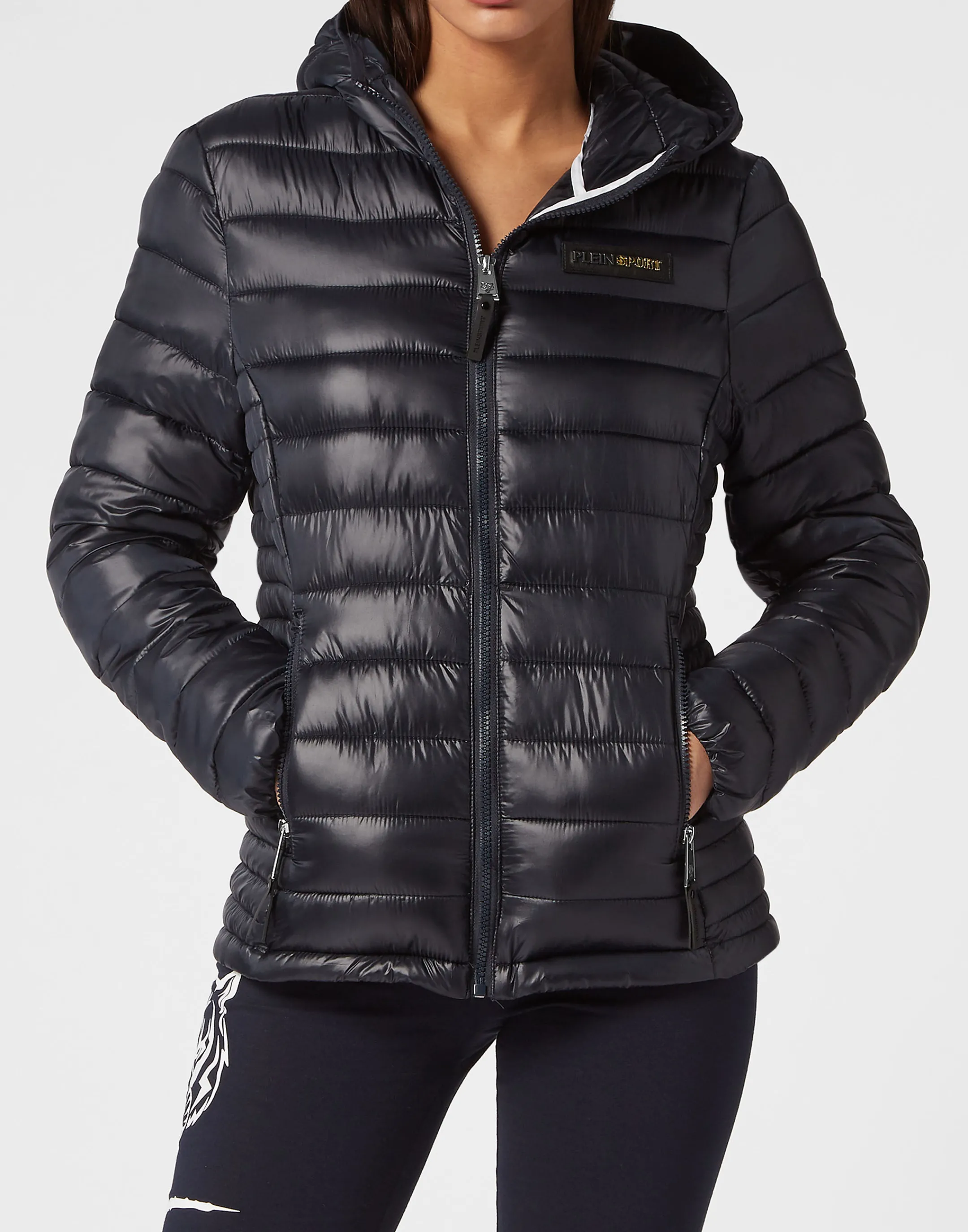 Hot Plein Sport Outerwear Jacket Woman Navy