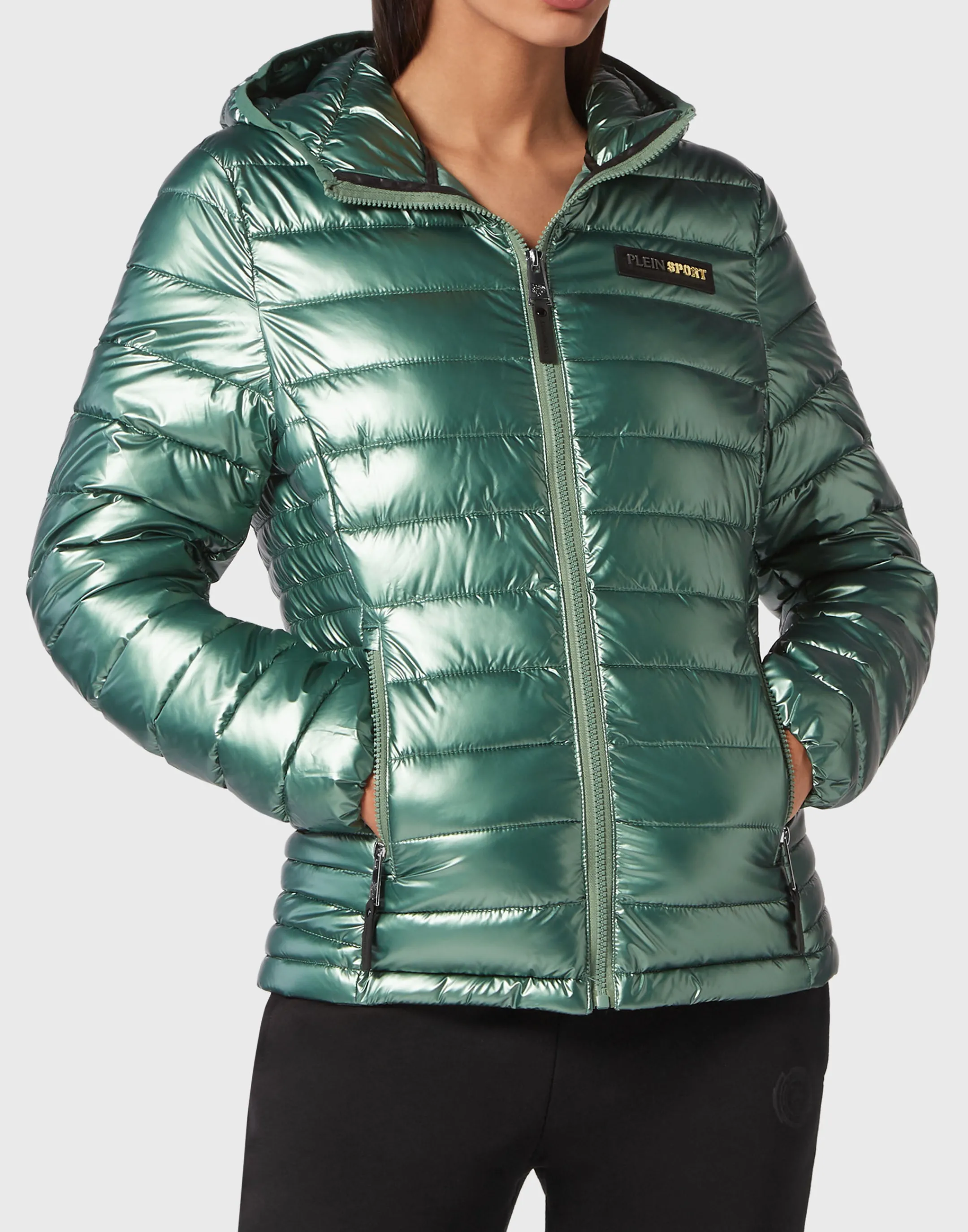 New Plein Sport Outerwear Jacket Woman Green