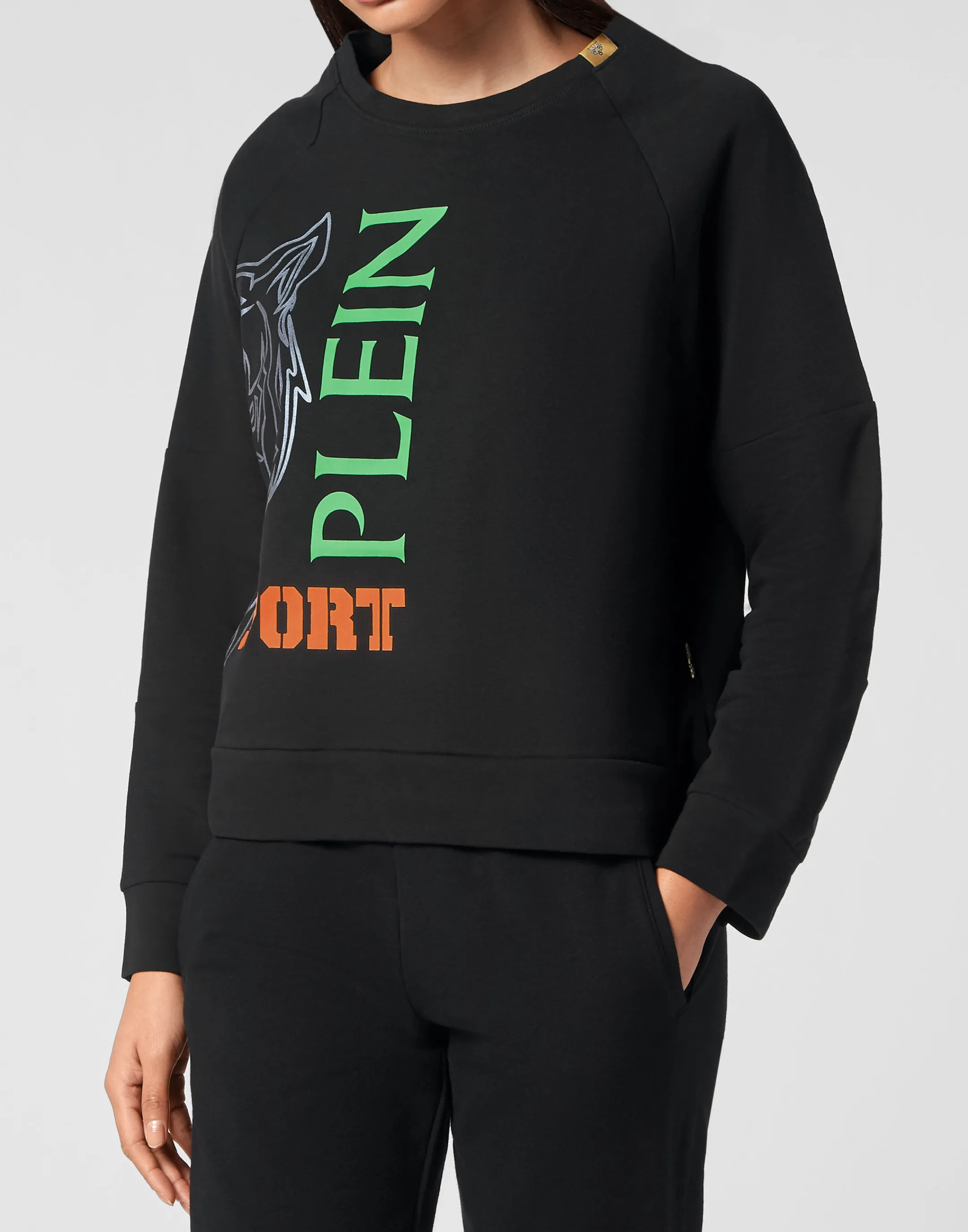 Best Plein Sport Oversized Sweatshirt Black