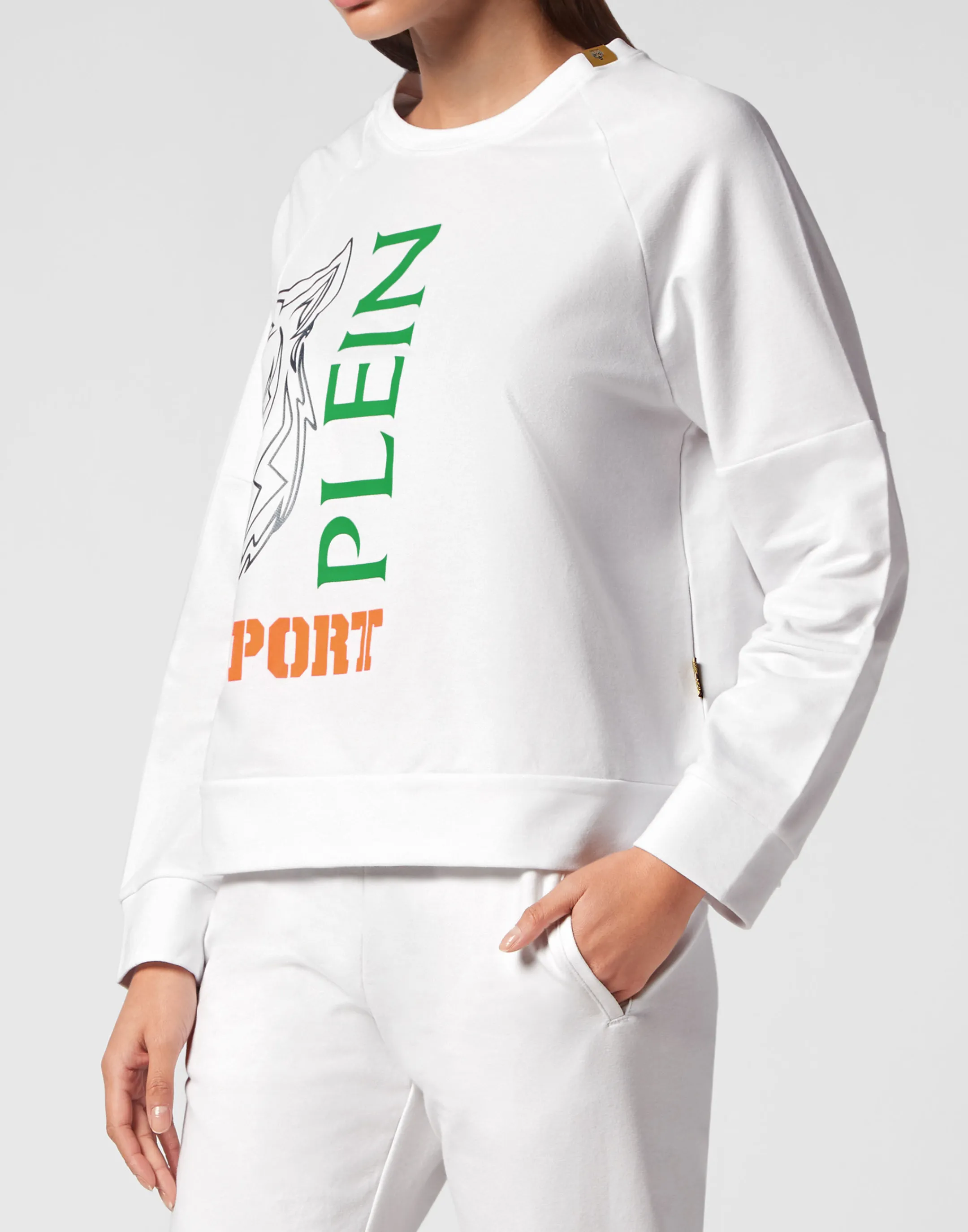 Online Plein Sport Oversized Sweatshirt White